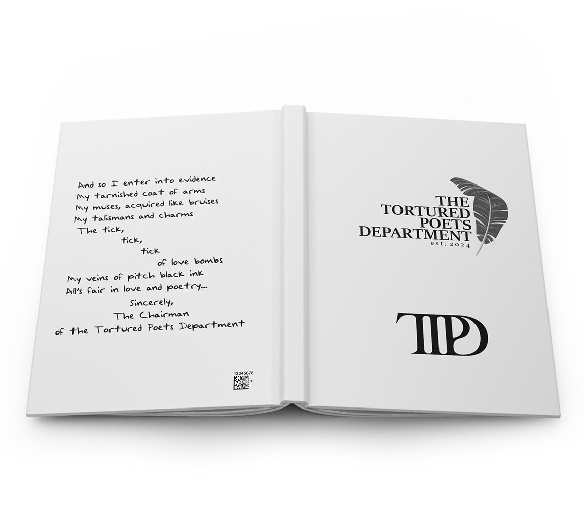 Tortured Poets Department Hardcover Journal (Taylor 2024) The Tortured