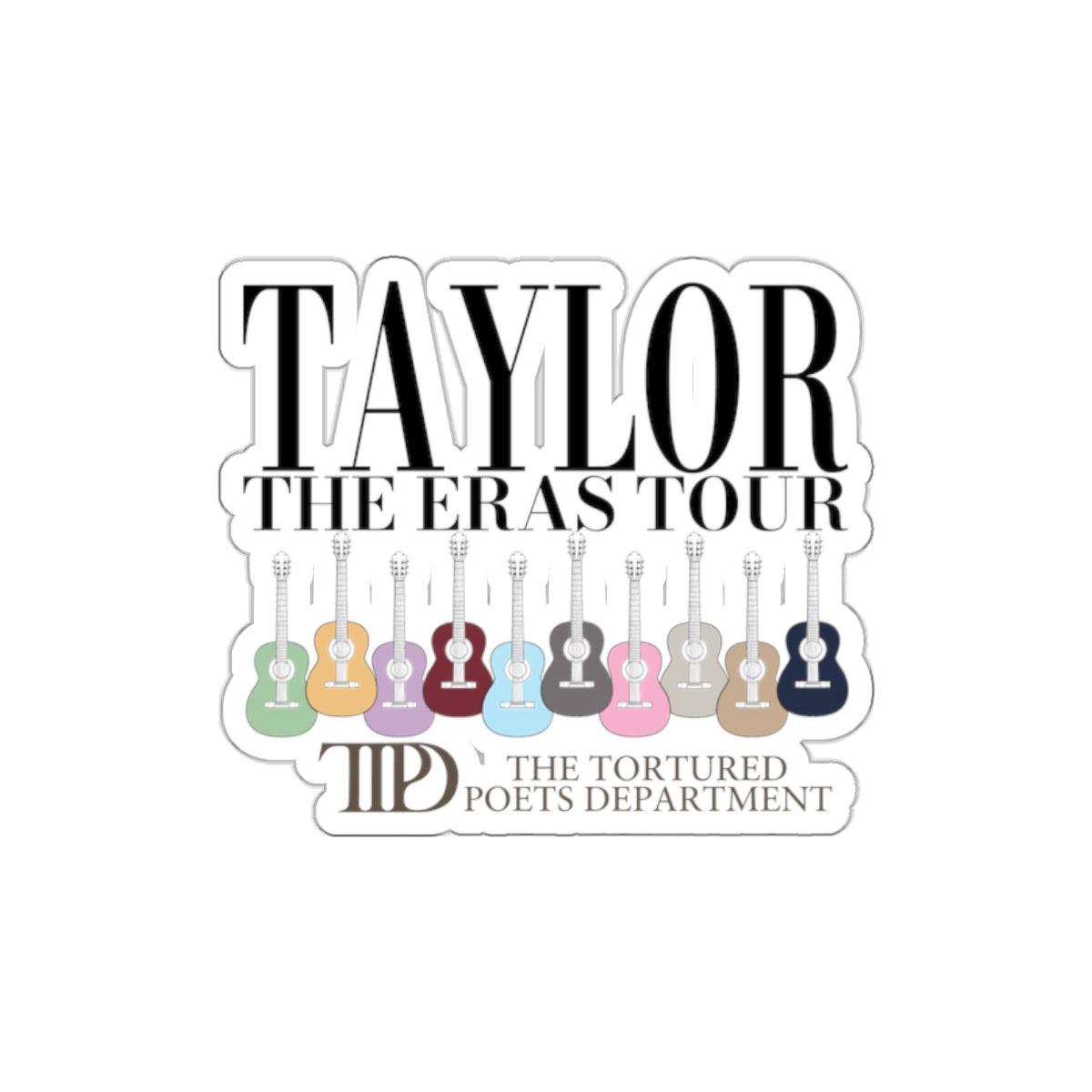 The Eras Tour Sticker (Die-Cut): All 10 Taylor Swift Albums in Vibrant | Eras Tour Sticker (Die-Cut)