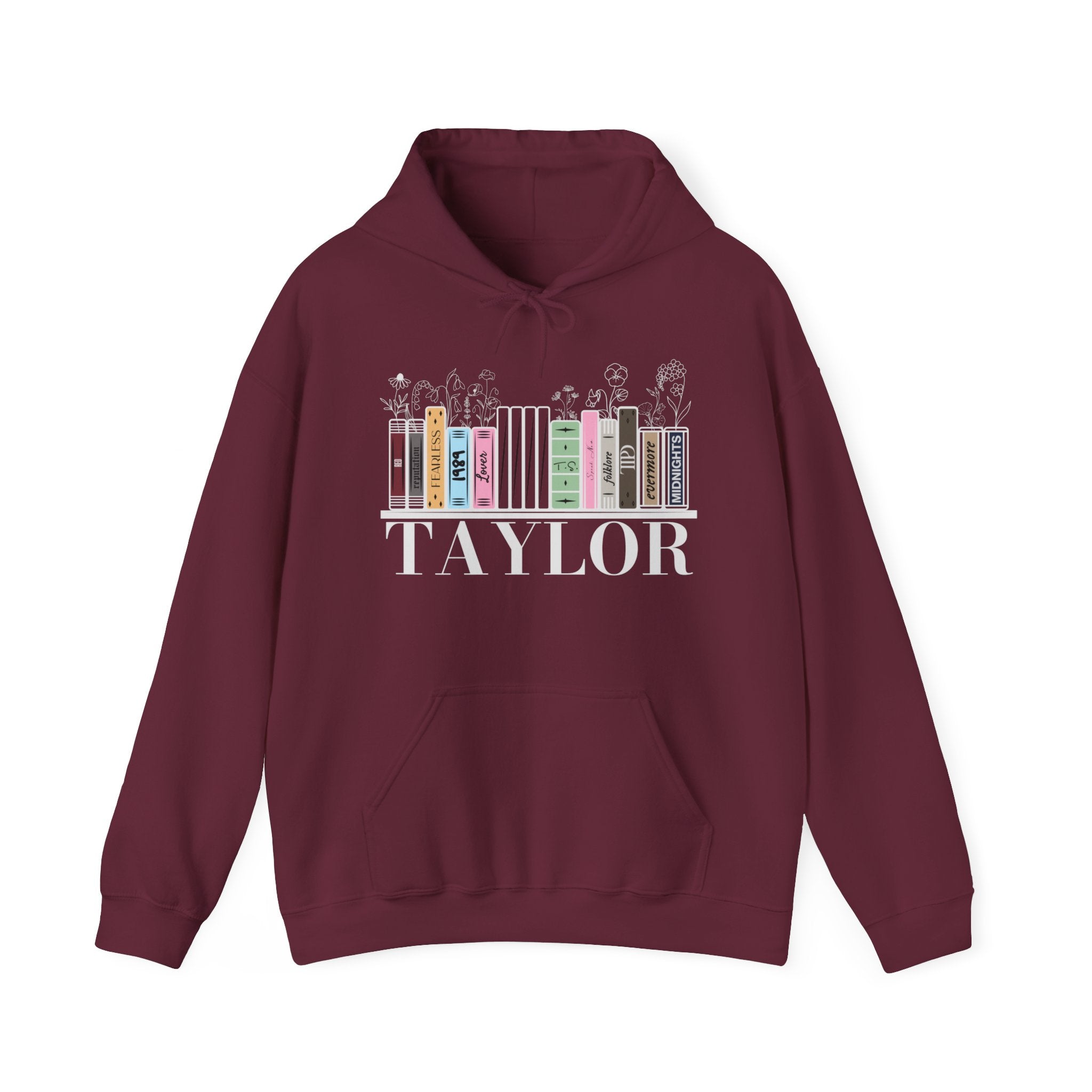 Taylor Swift Albums As Books Hoodie | All Taylor's Albums Including TT | Albums Including TTPD Decorated