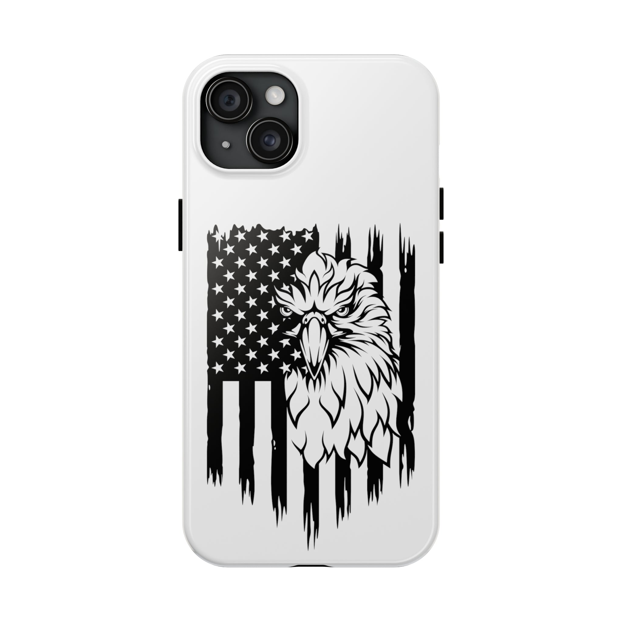 Patriotic iPhone Case: Eagle Through American Flag iPhone Case, Patrio | American Flag iPhone Case, Patriotic iPhone Tough Case