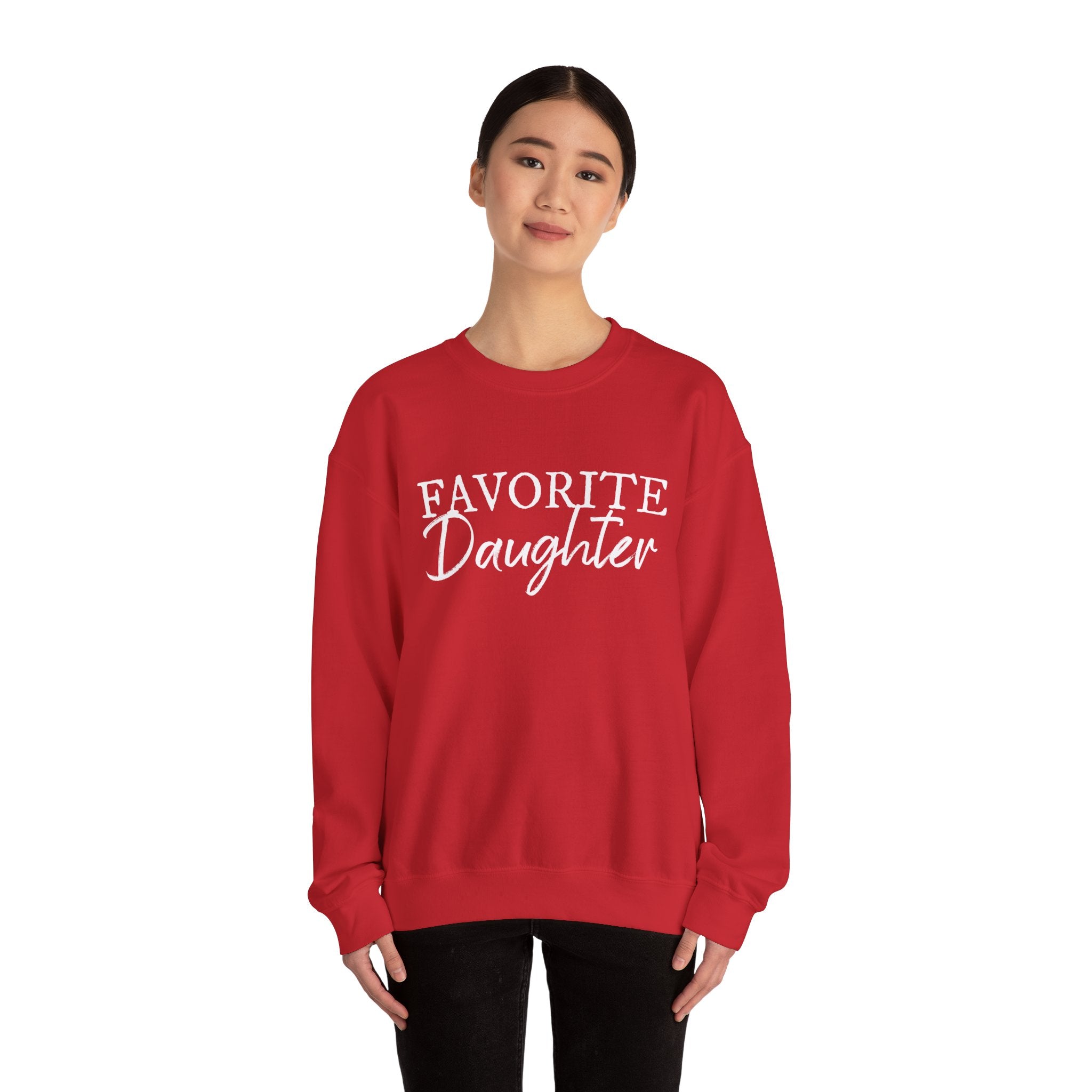 Favorite Daughter Sweatshirt Favorite Family Member, Funny Daughter Sweatshirt Daughter Crewneck Sweater Gift for Daughter, My Daughter - Gabe Atkins Designs