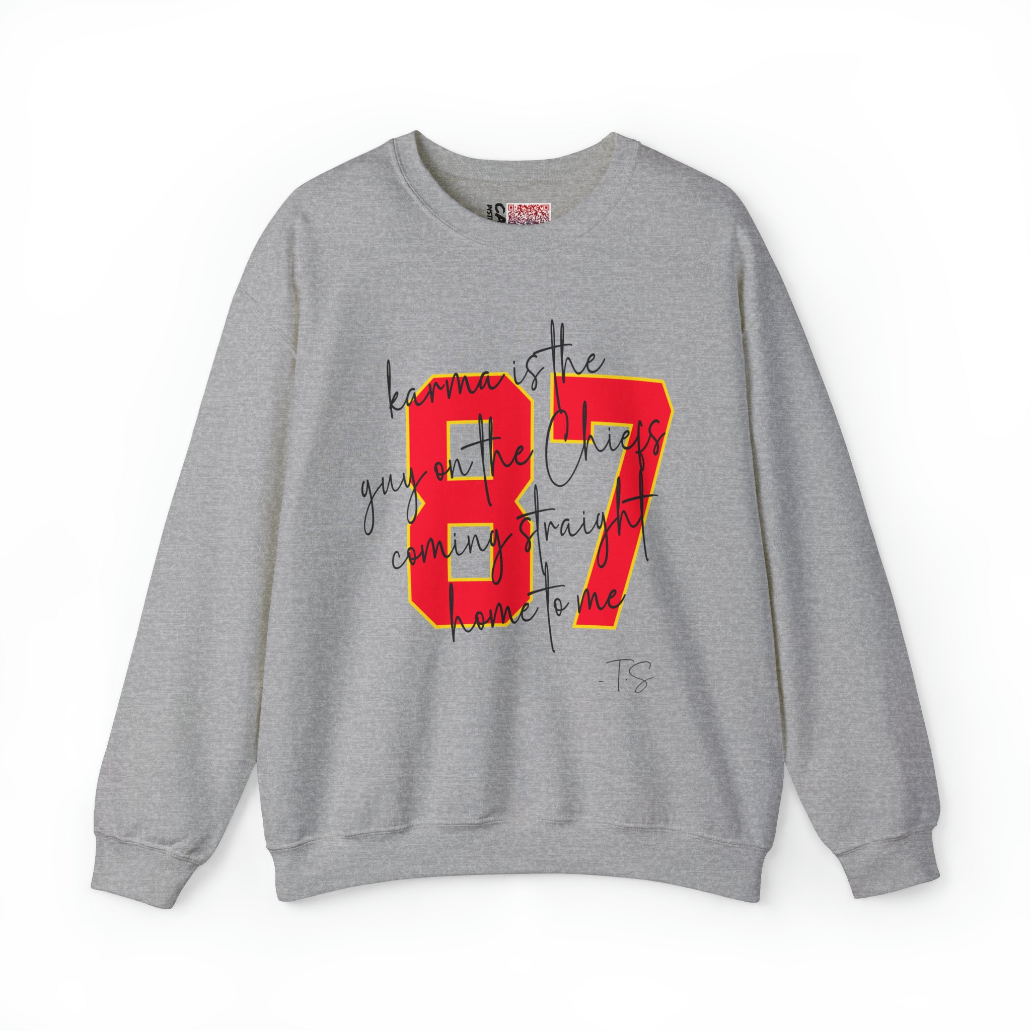 Karma Is The Guy On The Chiefs Coming Straight Home to Me Sweatshirt,  | Sweatshirt, Swift Kelce sweatshirt, Football Swiftie, Swift Chiefs Sweatshirt