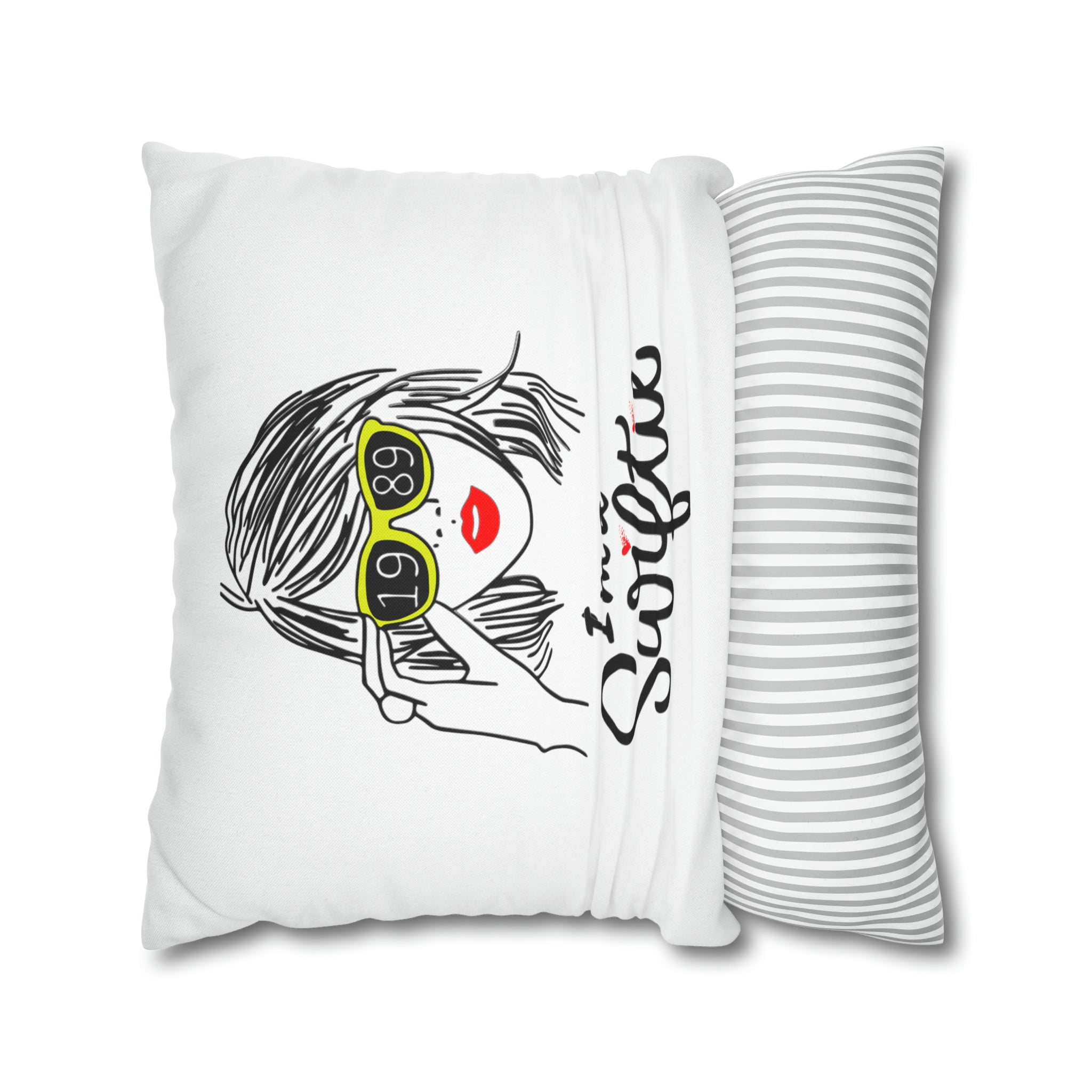 Taylor Swift "I am a Swiftie" Square Pillow Case | Taylor Swift Fan De | Taylor Swift Fan Decorative Pillow Case