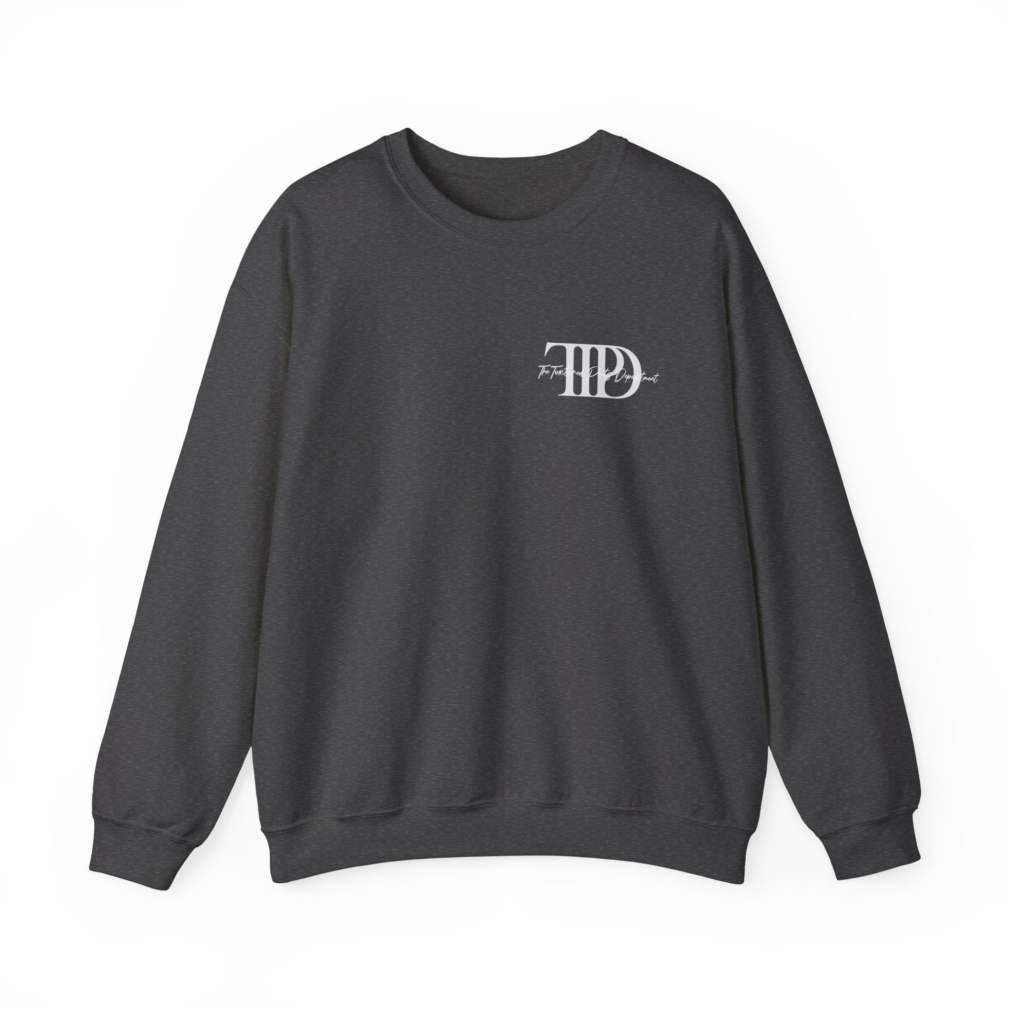 The Tortured Poets Department Sweatshirt with Tracklist on The Back |  | Tortured Poets Department Unisex Sweatshirt