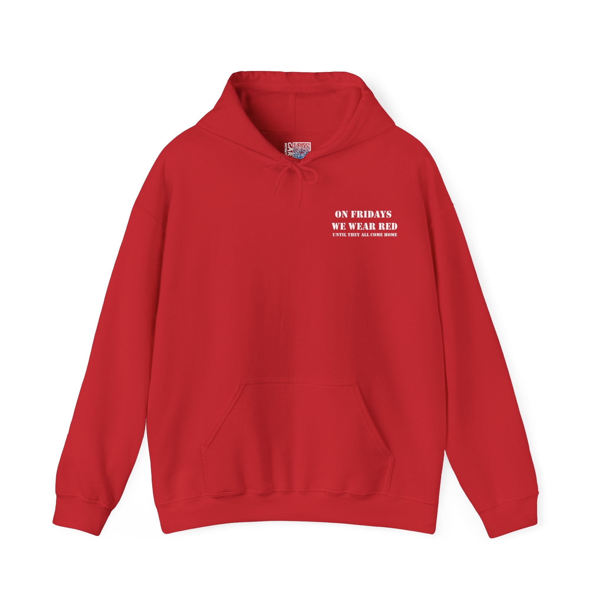 Remember Everyone Deployed Hoodie | We wear Red on Fridays to honor Al | Deployed Hoodie - Front View