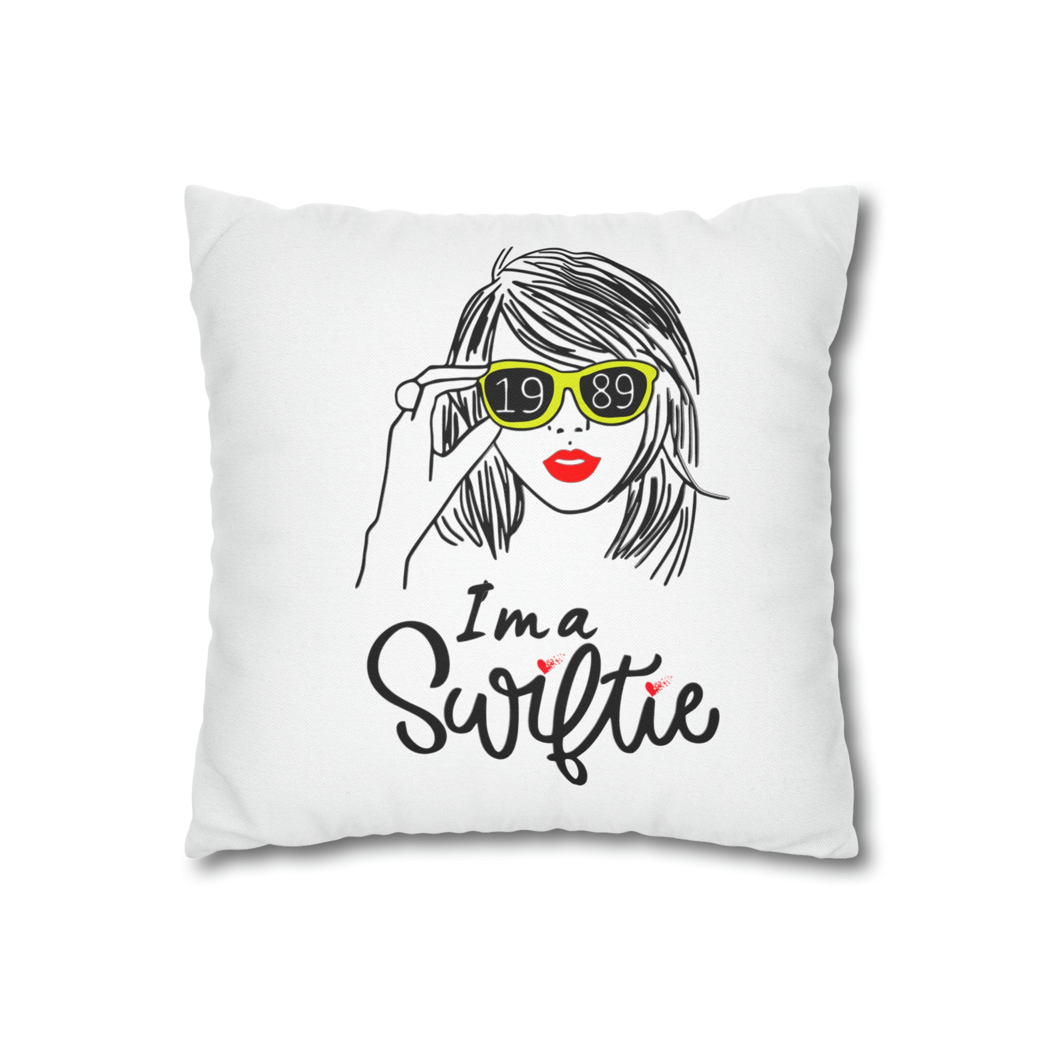 Taylor Swift "I am a Swiftie" Square Pillow Case | Taylor Swift Fan De | Taylor Swift Fan Decorative Pillow Case