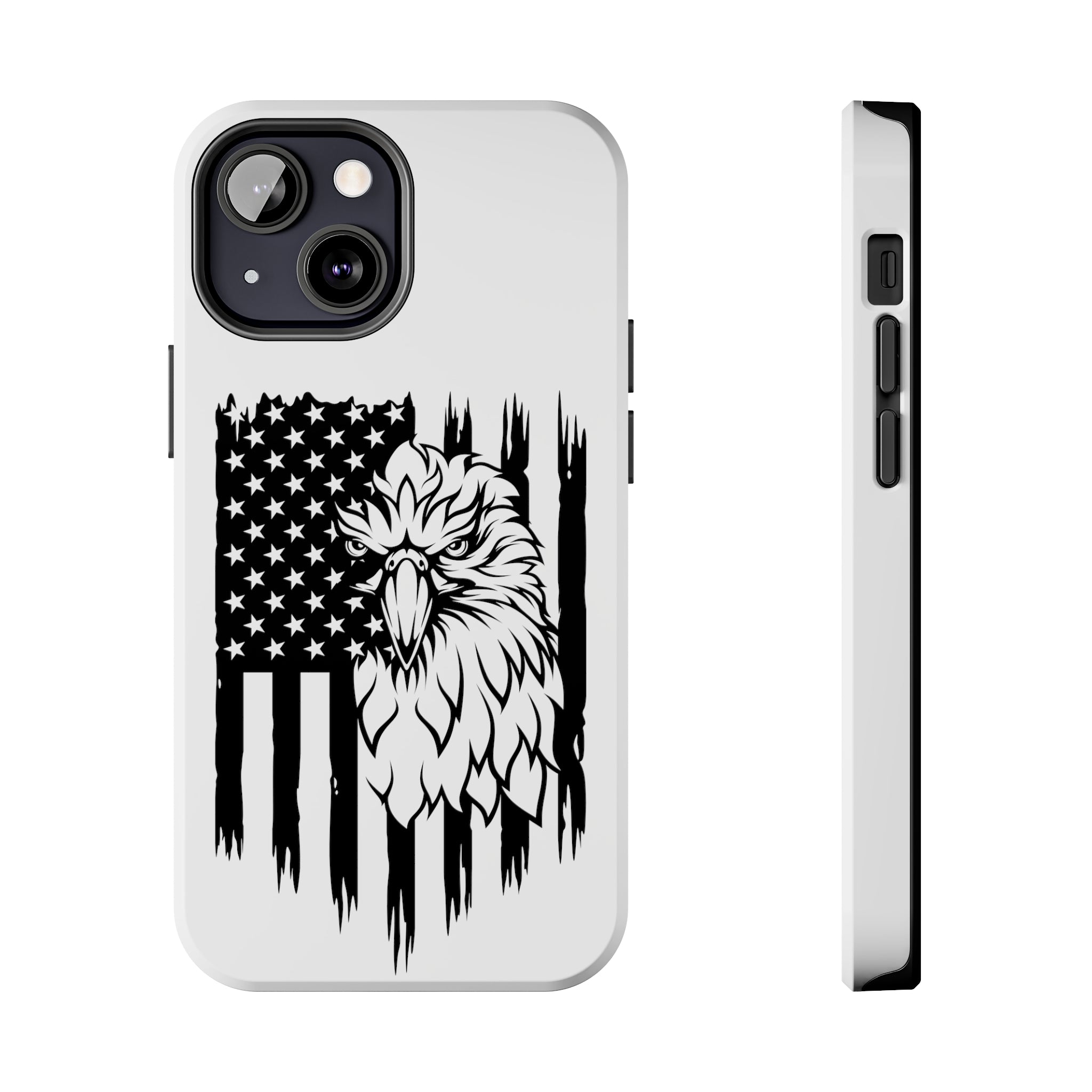 Patriotic iPhone Case: Eagle Through American Flag iPhone Case, Patrio | American Flag iPhone Case, Patriotic iPhone Tough Case