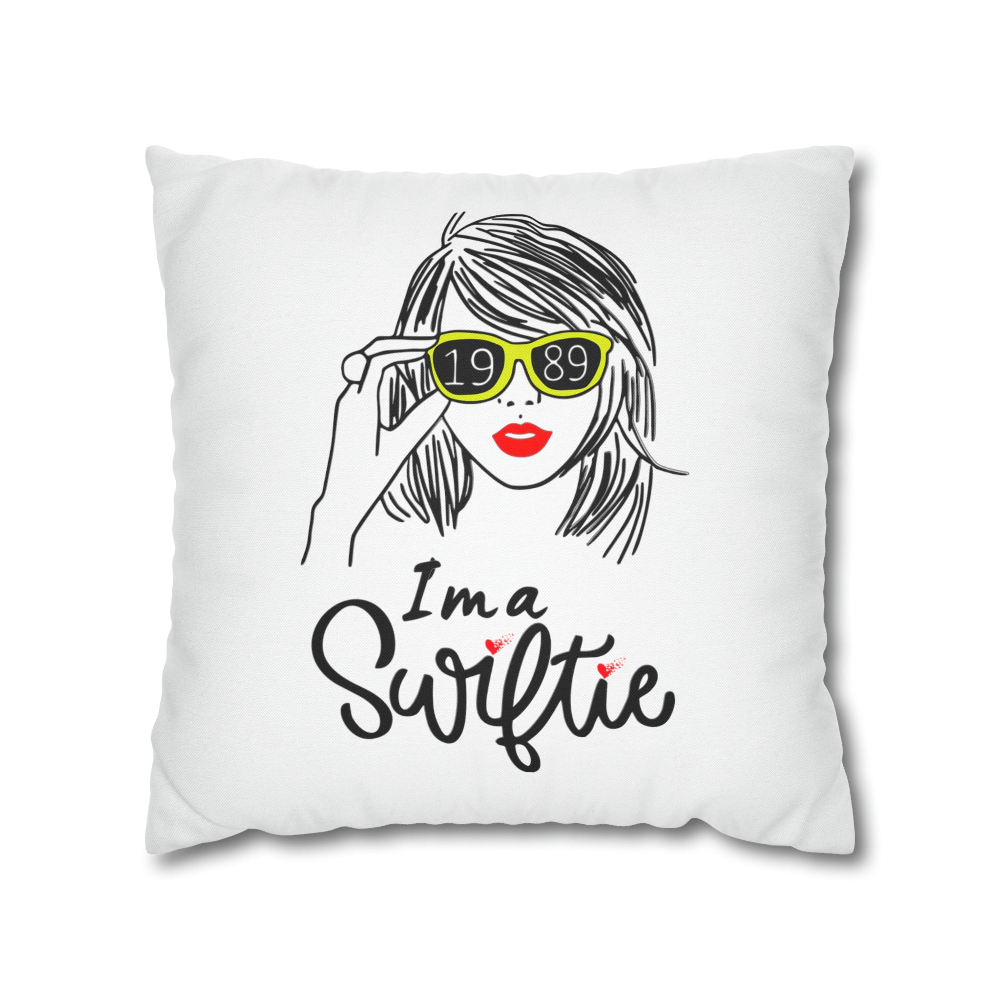 Taylor Swift "I am a Swiftie" Square Pillow Case | Taylor Swift Fan De | Taylor Swift Fan Decorative Pillow Case