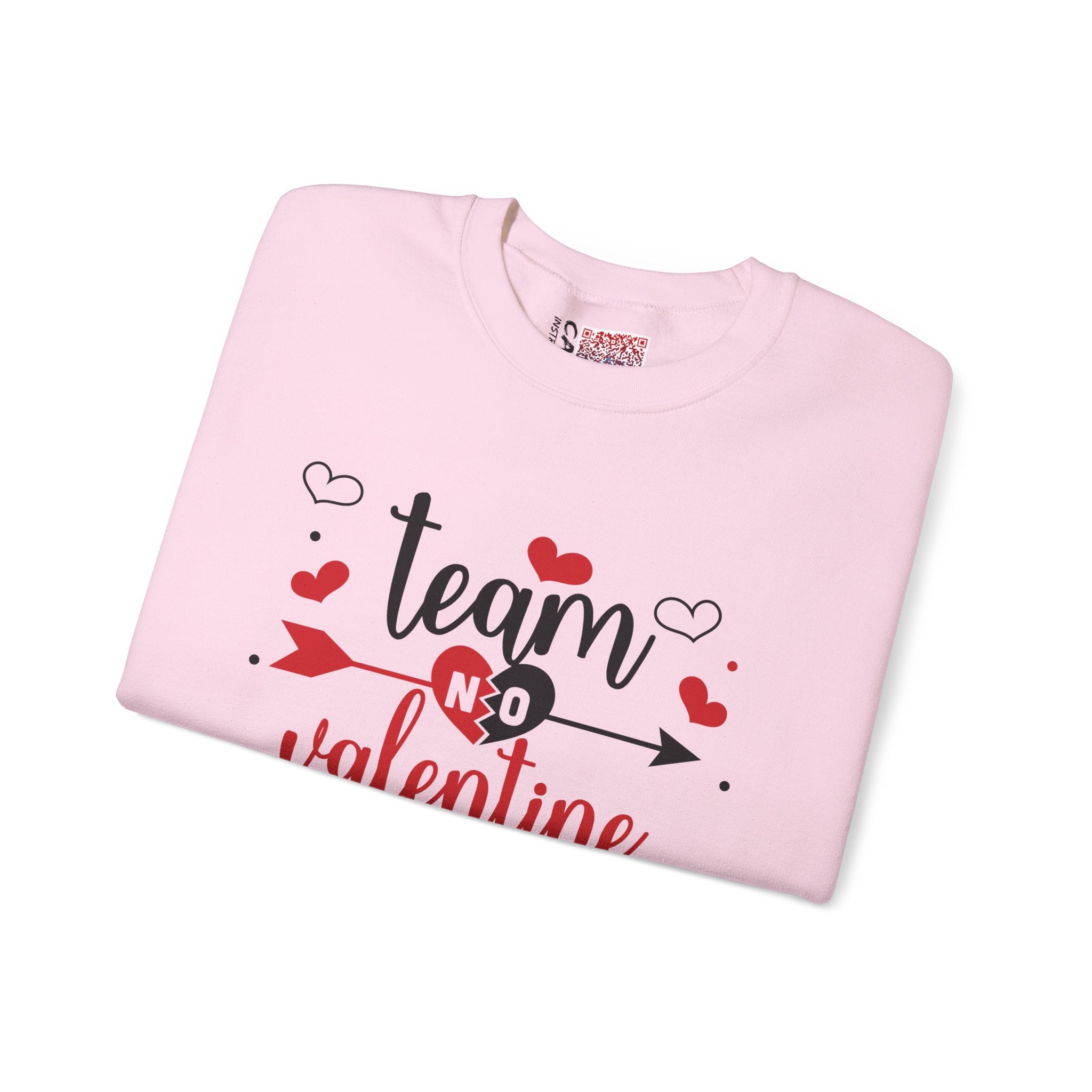 Team No Valentine Sweatshirt, Anti Valentine's Day Sweatshirt, Single  | Day Sweatshirt, Single Awareness Day Gift, Funny Valentine'