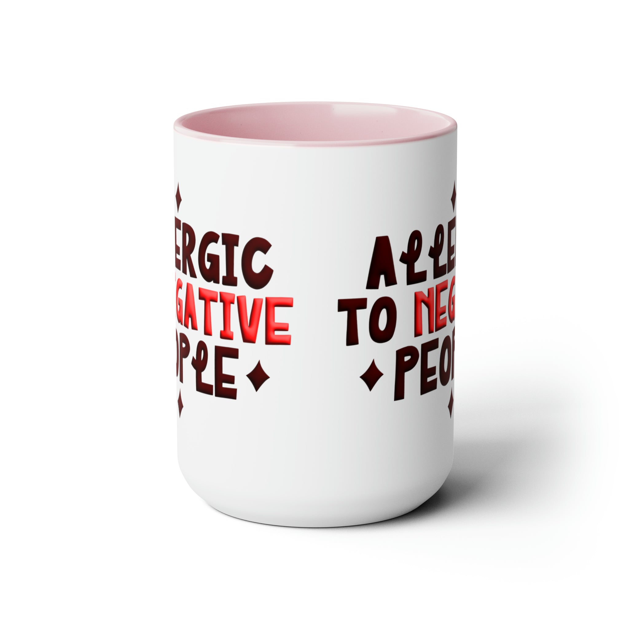 Embrace Positivity Daily: The "Allergic to Negative People" Ceramic Mu | Negative People" Ceramic Mug