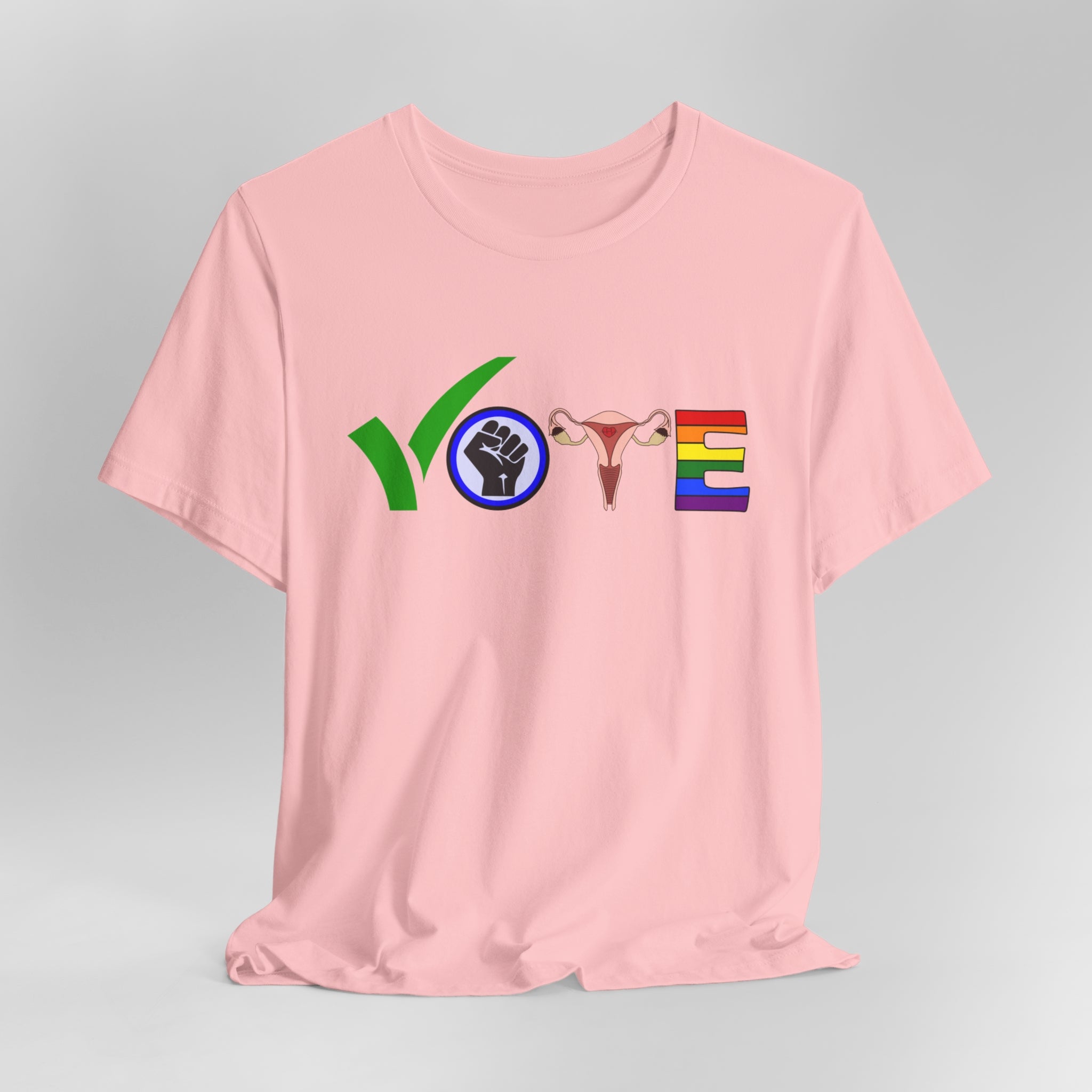 Vote T-Shirt | Stand Up, Speak Out: Vote For Change Tee | Support BLM, Reproductive Rights and LGBTQ Community