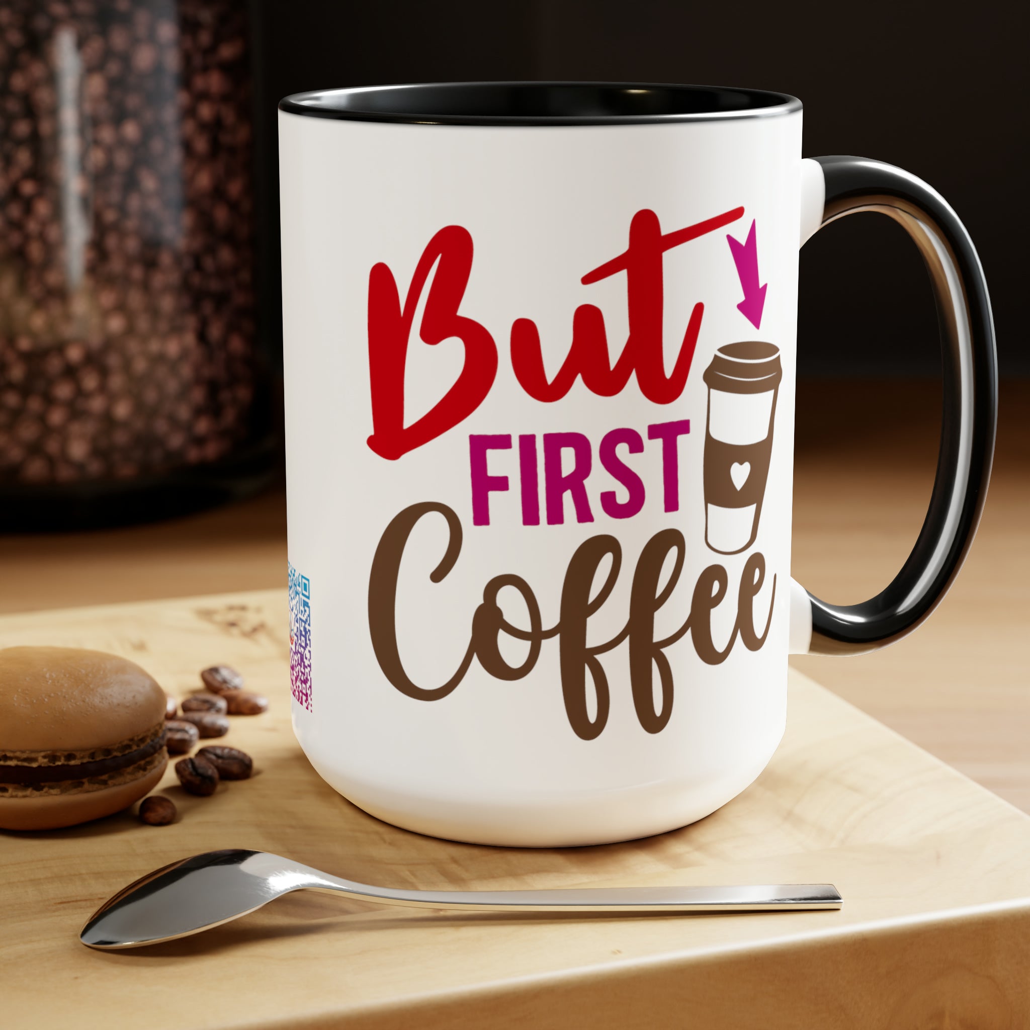 Kickstart Your Day With The "But First, Coffee" 15oz Ceramic Mug | , Coffee" 15oz Ceramic Mug