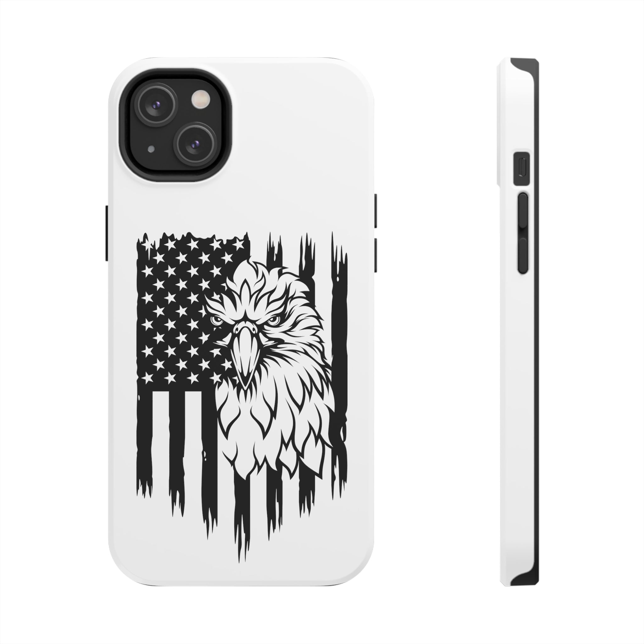 Patriotic iPhone Case: Eagle Through American Flag iPhone Case, Patrio | American Flag iPhone Case, Patriotic iPhone Tough Case