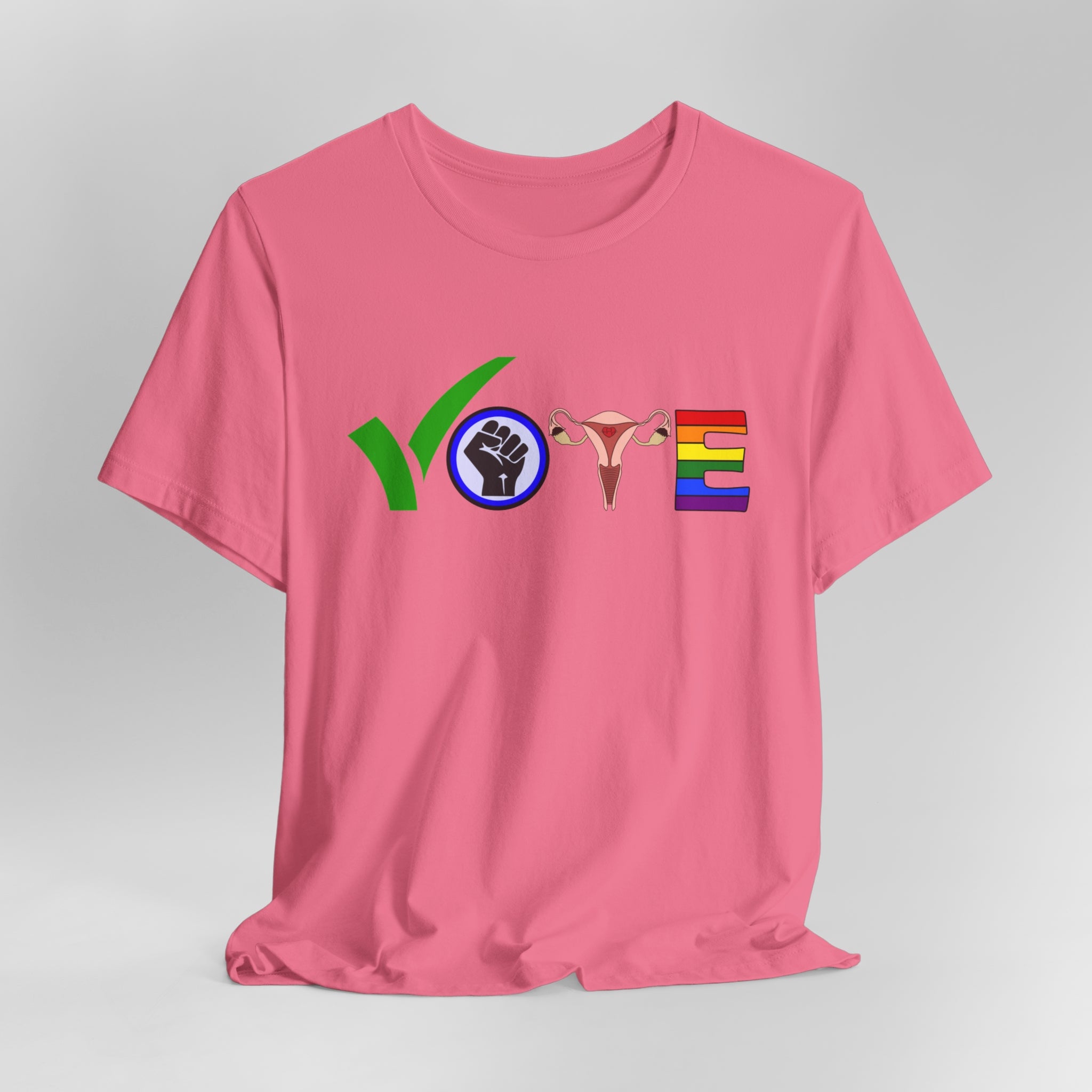 Vote T-Shirt | Stand Up, Speak Out: Vote For Change Tee | Support BLM, Reproductive Rights and LGBTQ Community