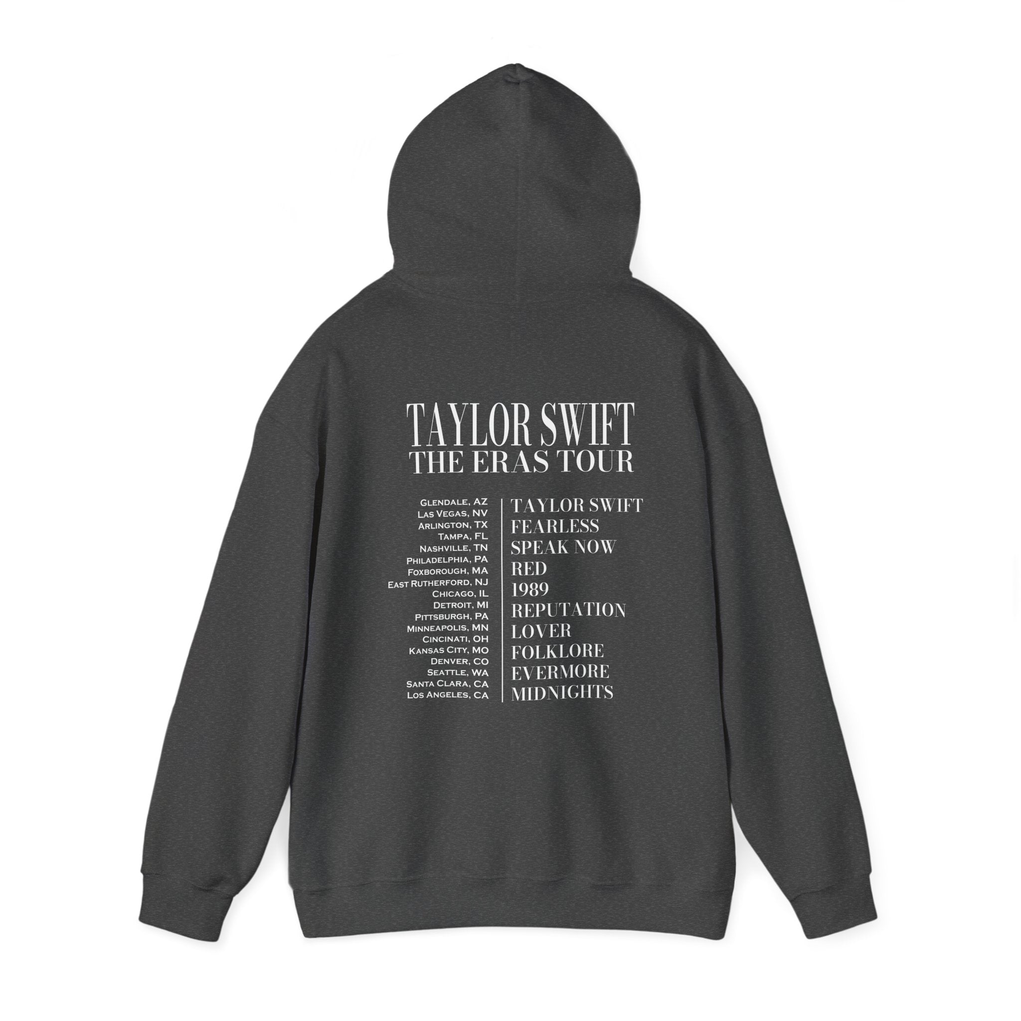 The Eras Tour Hoodie Two Sided Print, Taylor Swift Inspired Hoodie