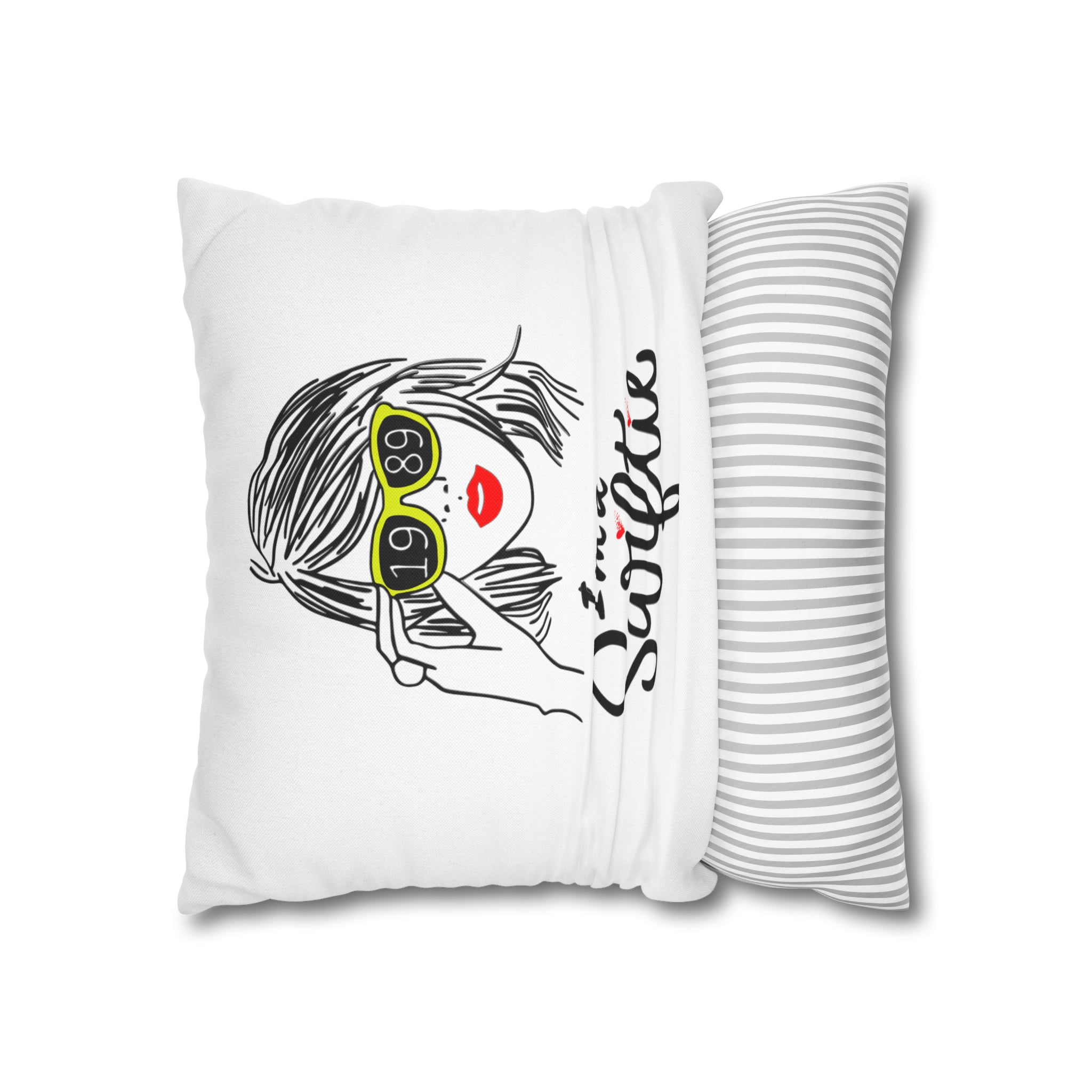 Taylor Swift "I am a Swiftie" Square Pillow Case | Taylor Swift Fan De | Taylor Swift Fan Decorative Pillow Case