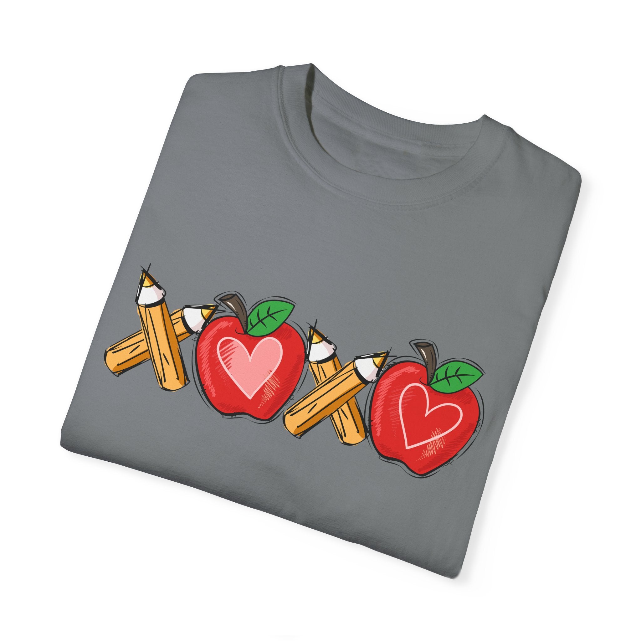 Comfort Colors XOXO Teacher Shirt, Valentine Teacher Shirt, Teacher Valentine T-Shirt, Teacher Valentine Shirt, Valentines Day Gift Teacher - Gabe Atkins Designs