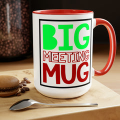 Power Up Your Day: The BIG meeting MUG | 15oz Coffee Mug | Mug | 15 oz, 15oz Mug, accent mug, Ceramic, Coffe Mug, Coffee Mugs, Drink, Drinks, Halloween, Home & Living, Mugs, Physical Product | Printify