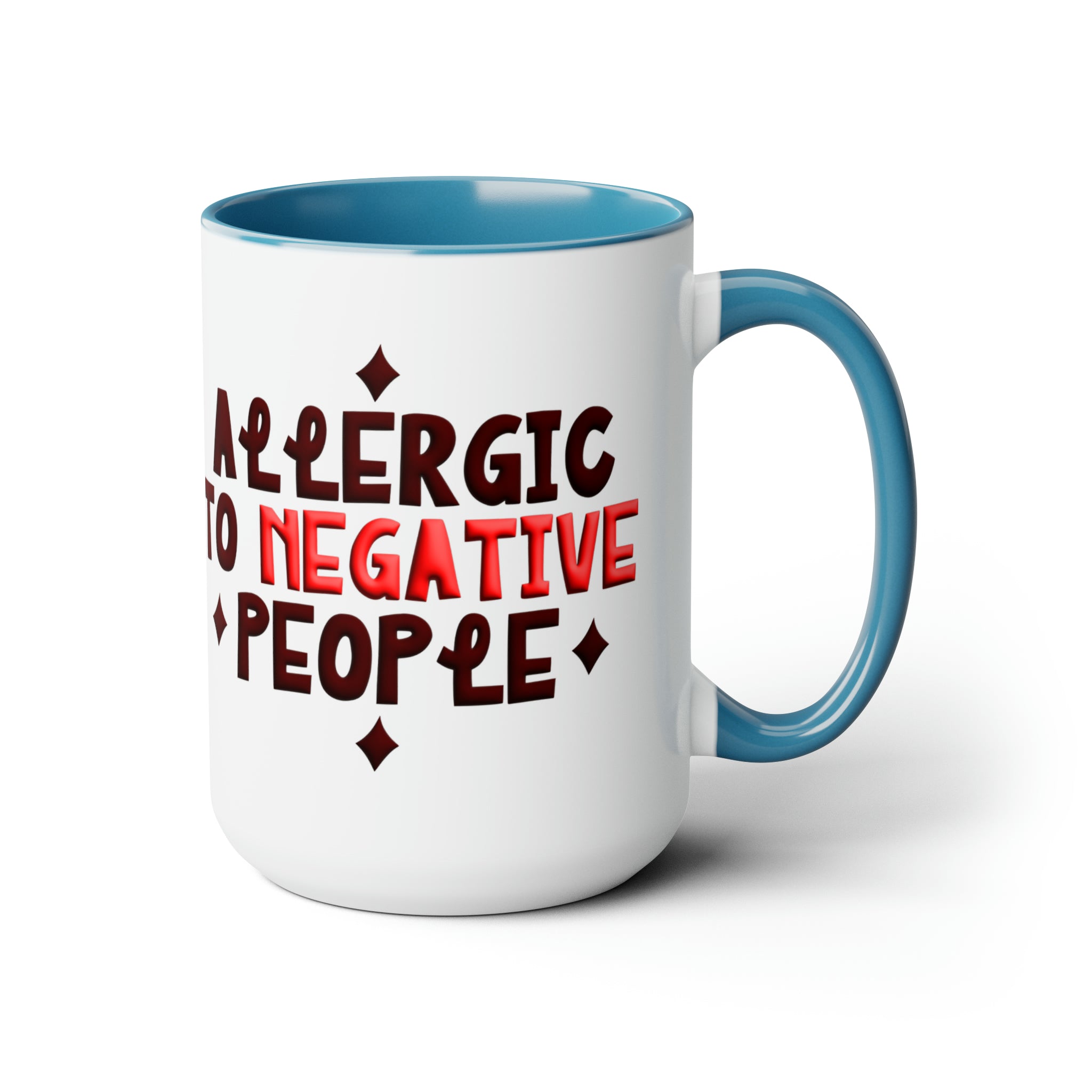 Embrace Positivity Daily: The "Allergic to Negative People" Ceramic Mu | Negative People" Ceramic Mug