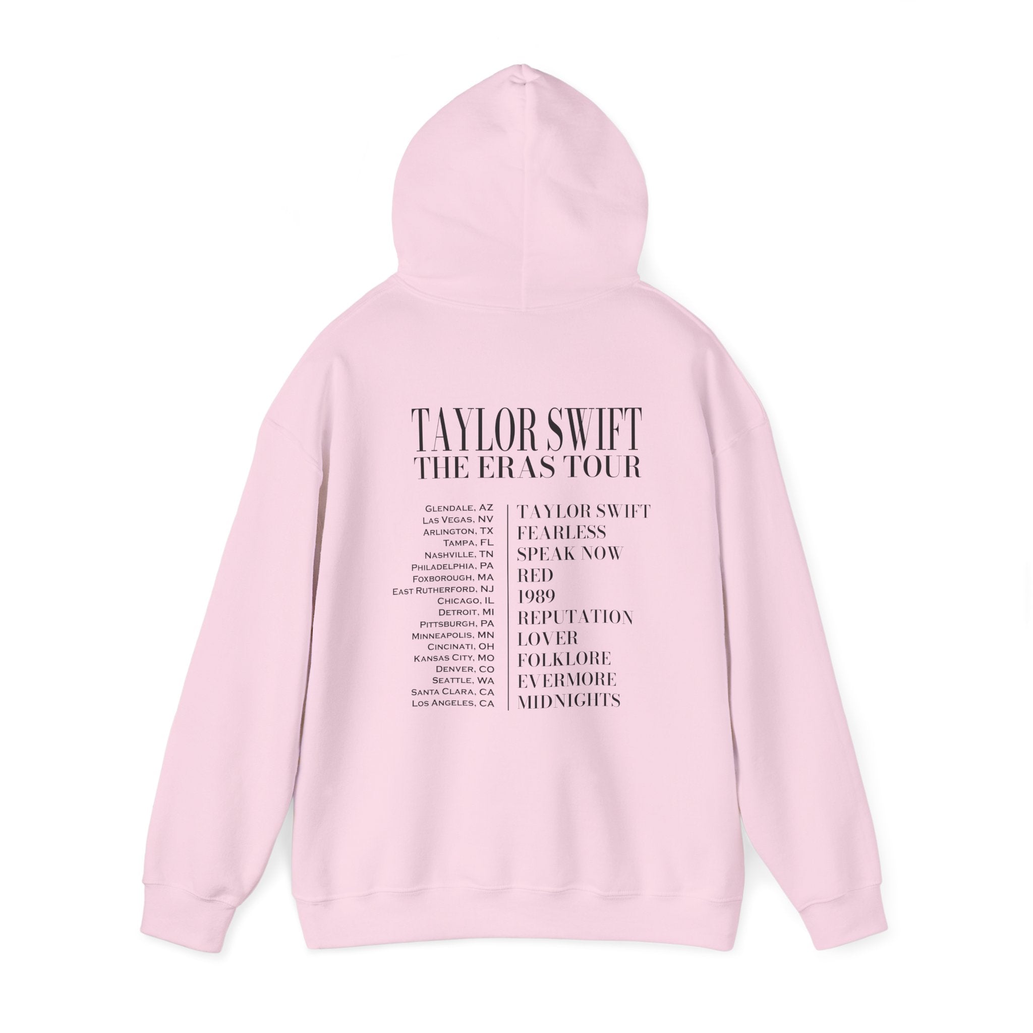 The Eras Tour Hoodie Two Sided Print, Taylor Swift Inspired Hoodie