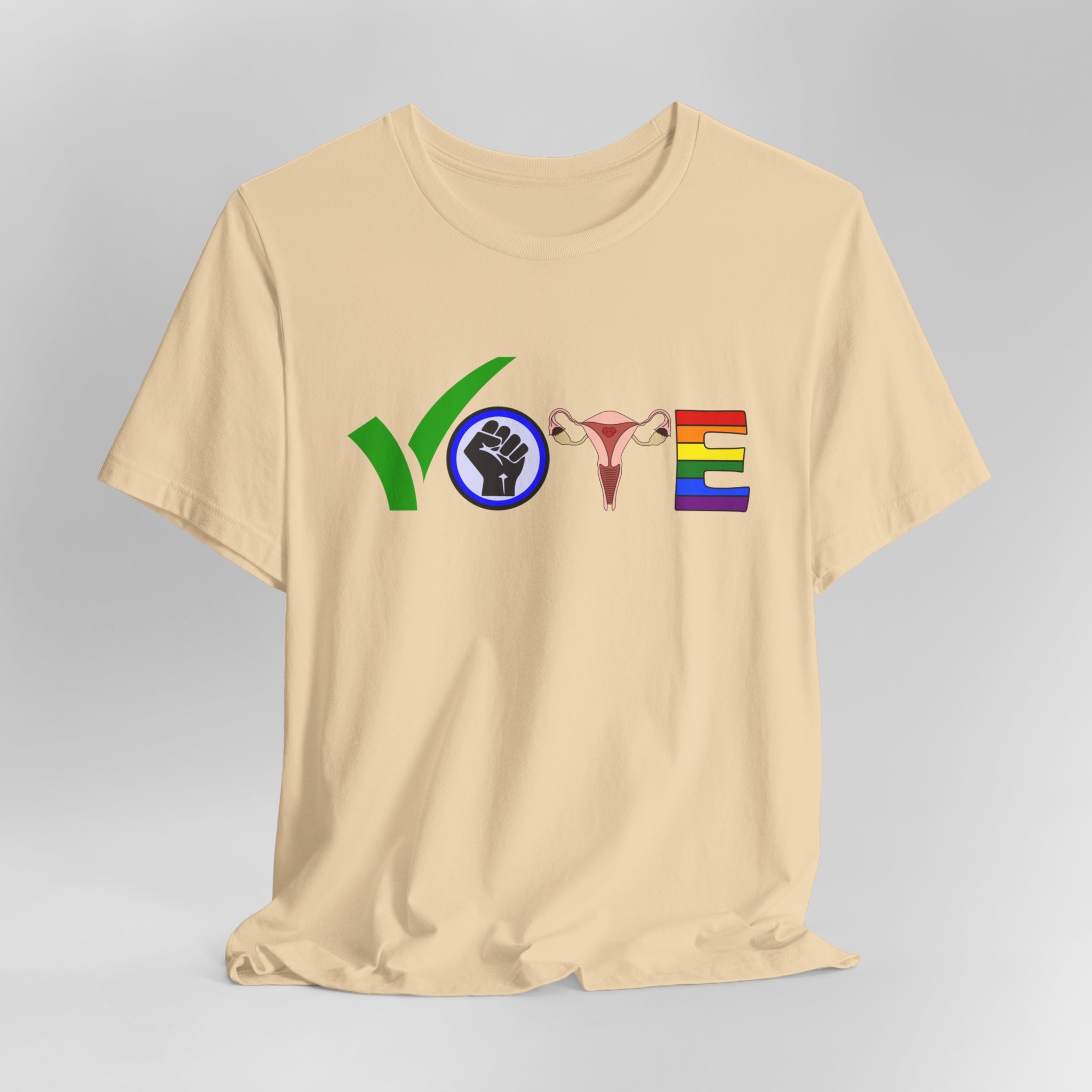 Vote T-Shirt | Stand Up, Speak Out: Vote For Change Tee | Support BLM, Reproductive Rights and LGBTQ Community