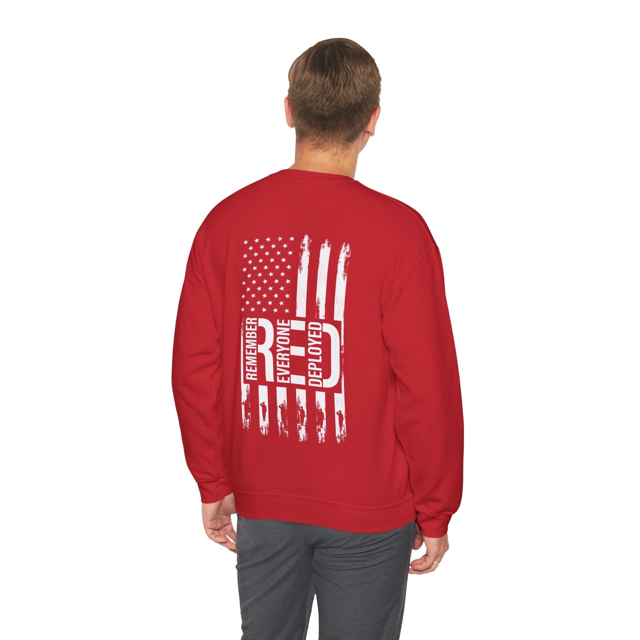 Remember Everyone Deployed Sweatshirt | On Fridays We Wear Red | We We | Deployed Sweatshirt