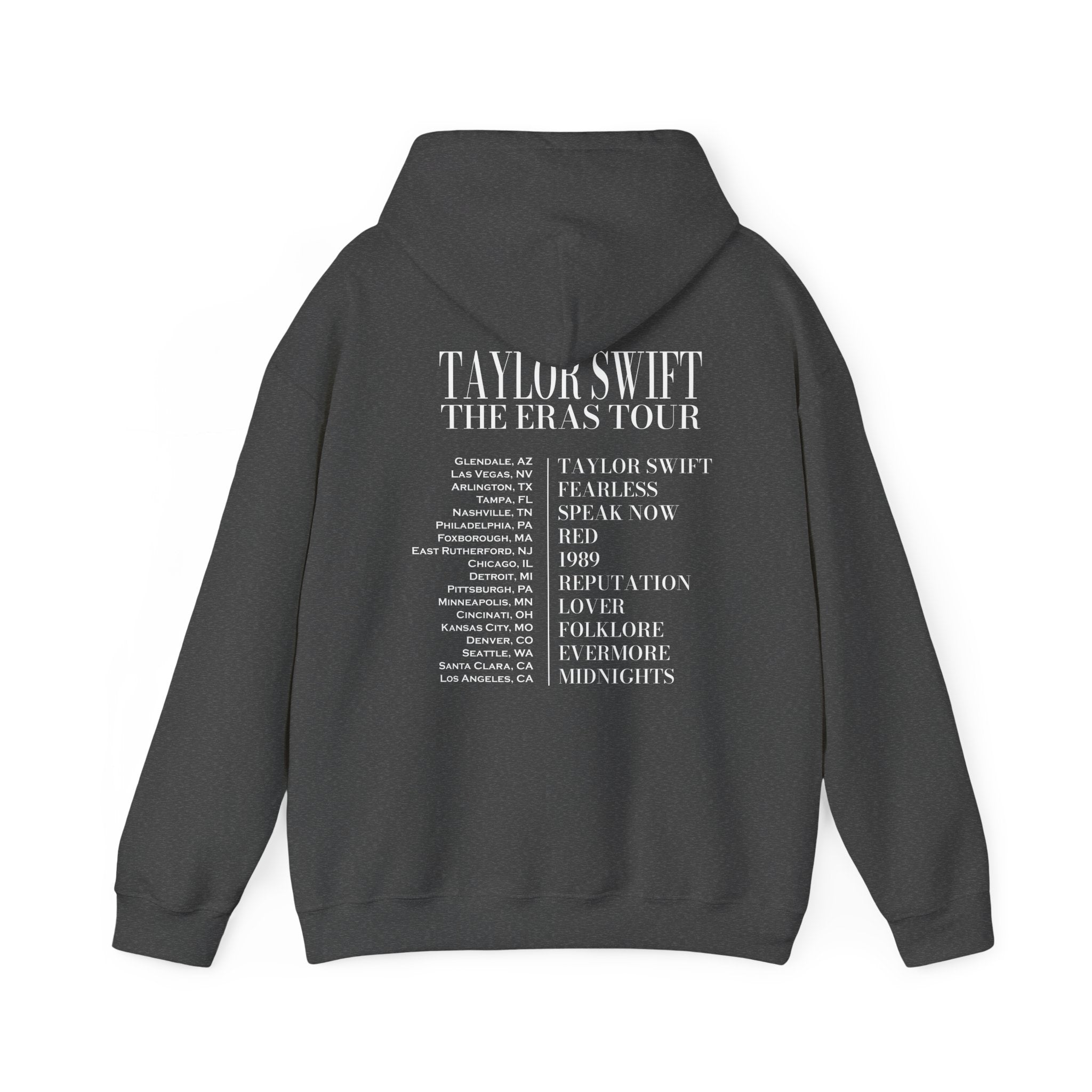 The Eras Tour Hoodie Two Sided Print, Taylor Swift Inspired Hoodie