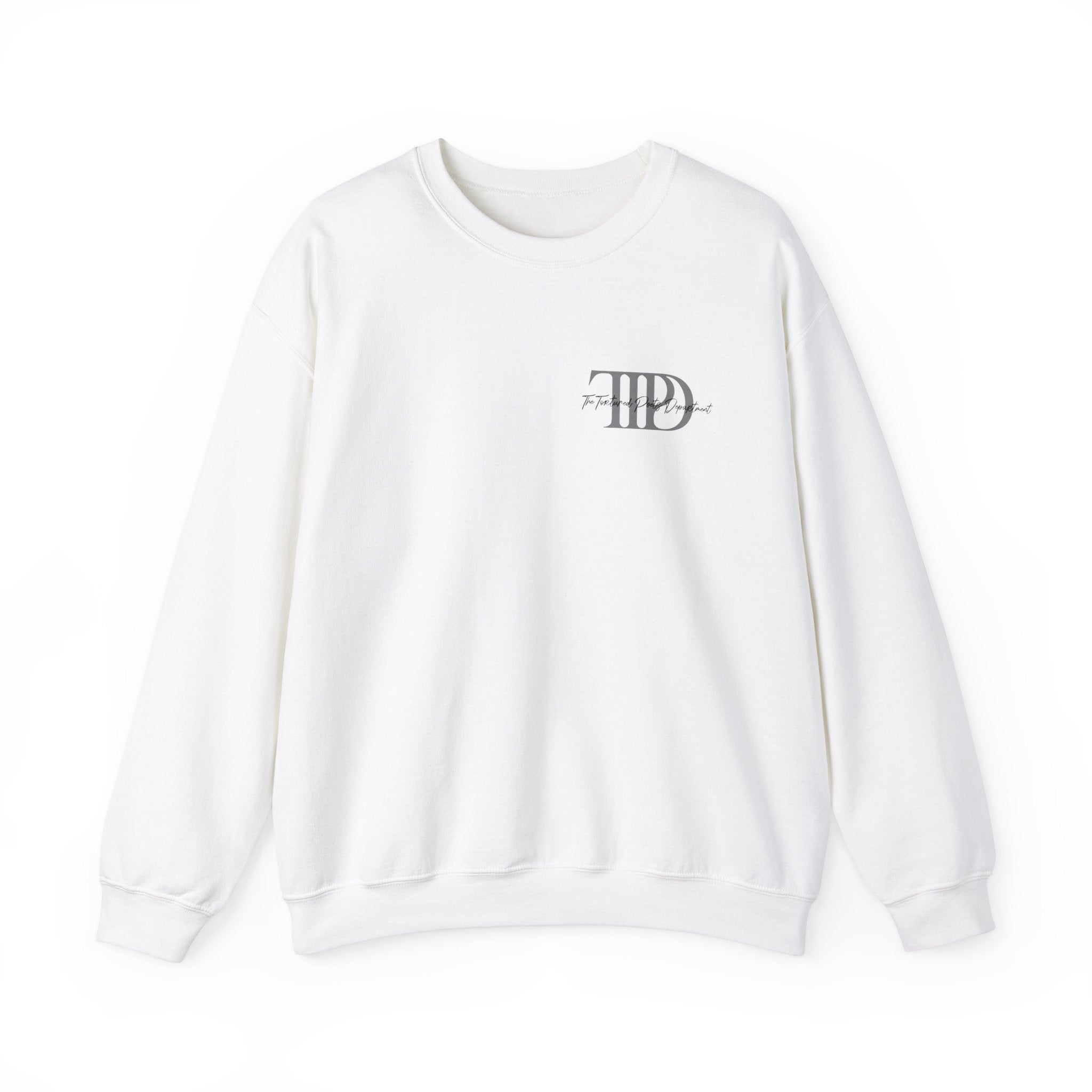 The Tortured Poets Department Sweatshirt with Tracklist on The Back |  | Tortured Poets Department Unisex Sweatshirt