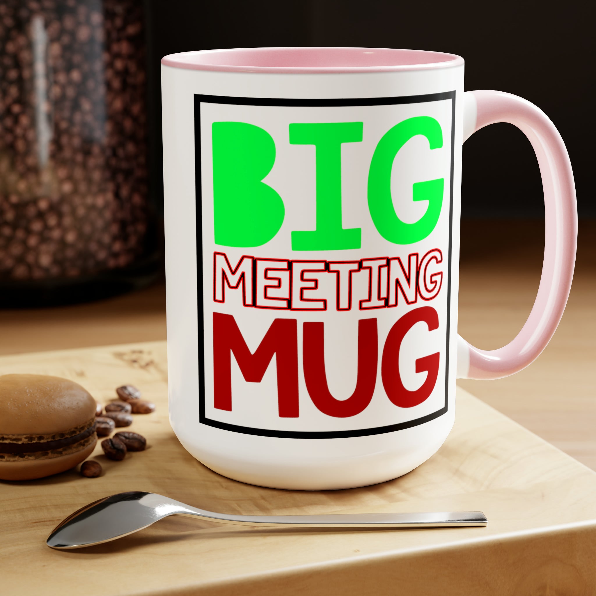 Power Up Your Day: The BIG meeting MUG | 15oz Coffee Mug - Gabe Atkins Designs