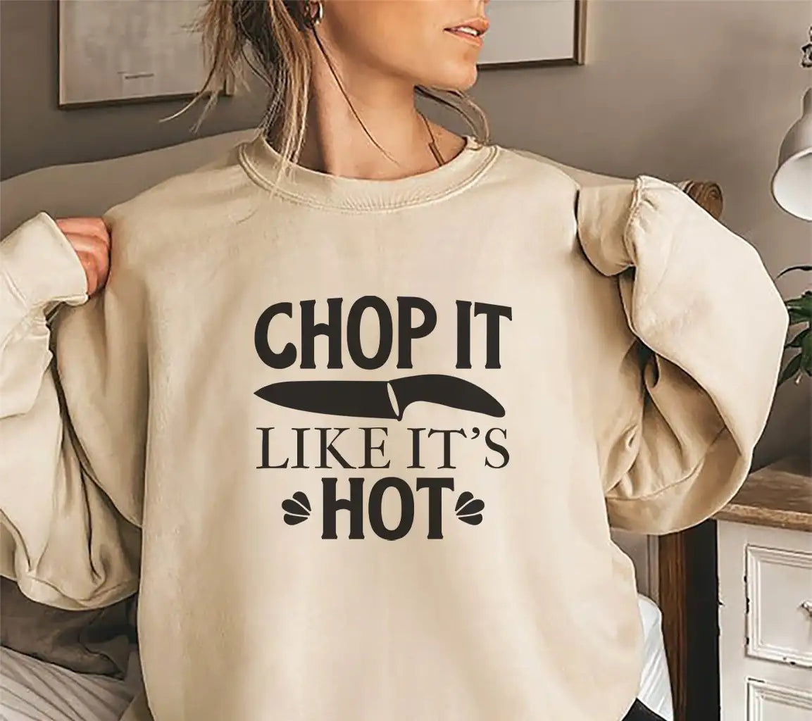 Funny Kitchen SVG - Chop It Like Its Hot () SVG