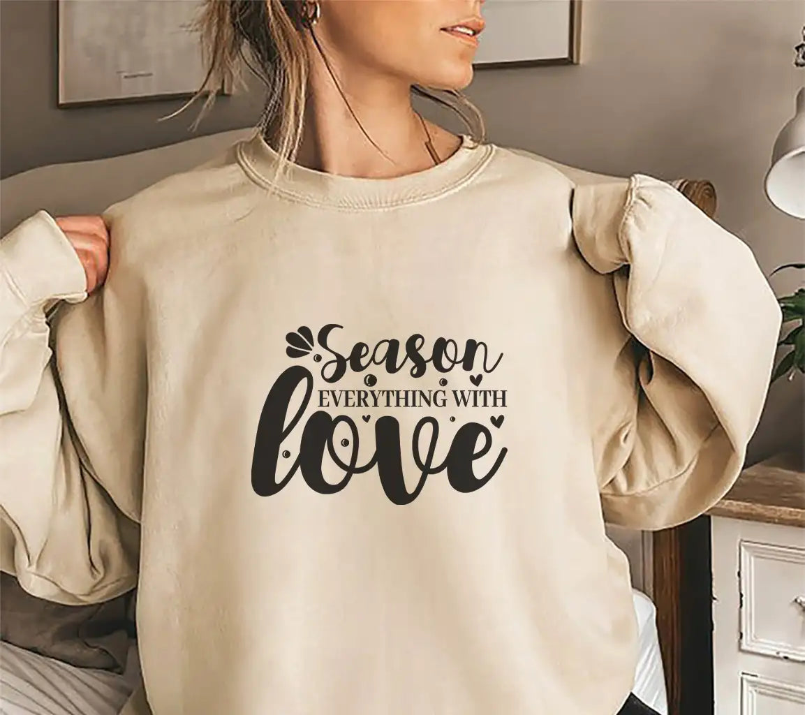 Season Everything With Love -  Kitchen SVG SVG