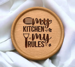 Funny Kitchen Rules SVG -  Sign My Kitchen My Rules SVG