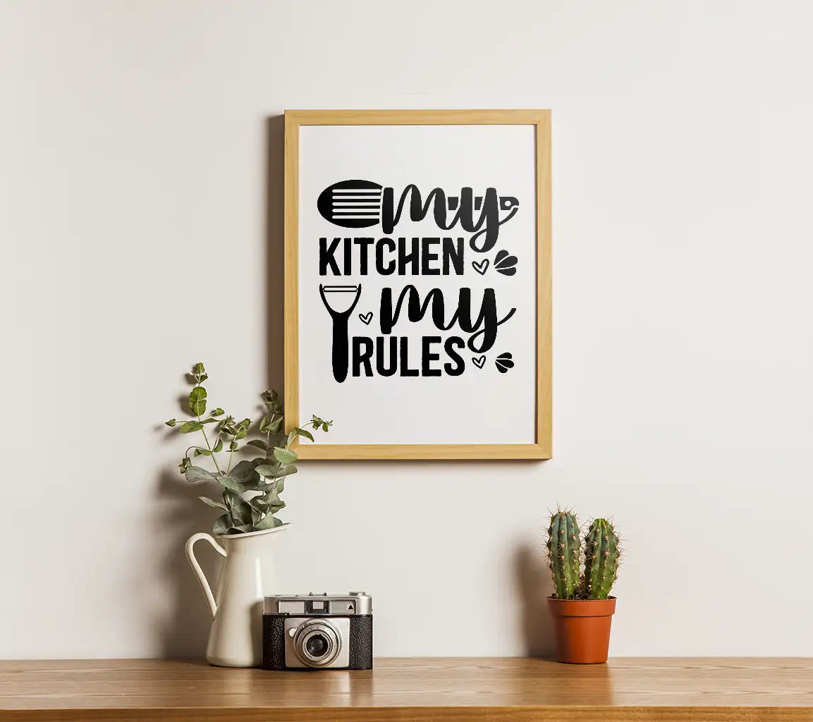 Funny Kitchen Rules SVG -  Sign My Kitchen My Rules SVG