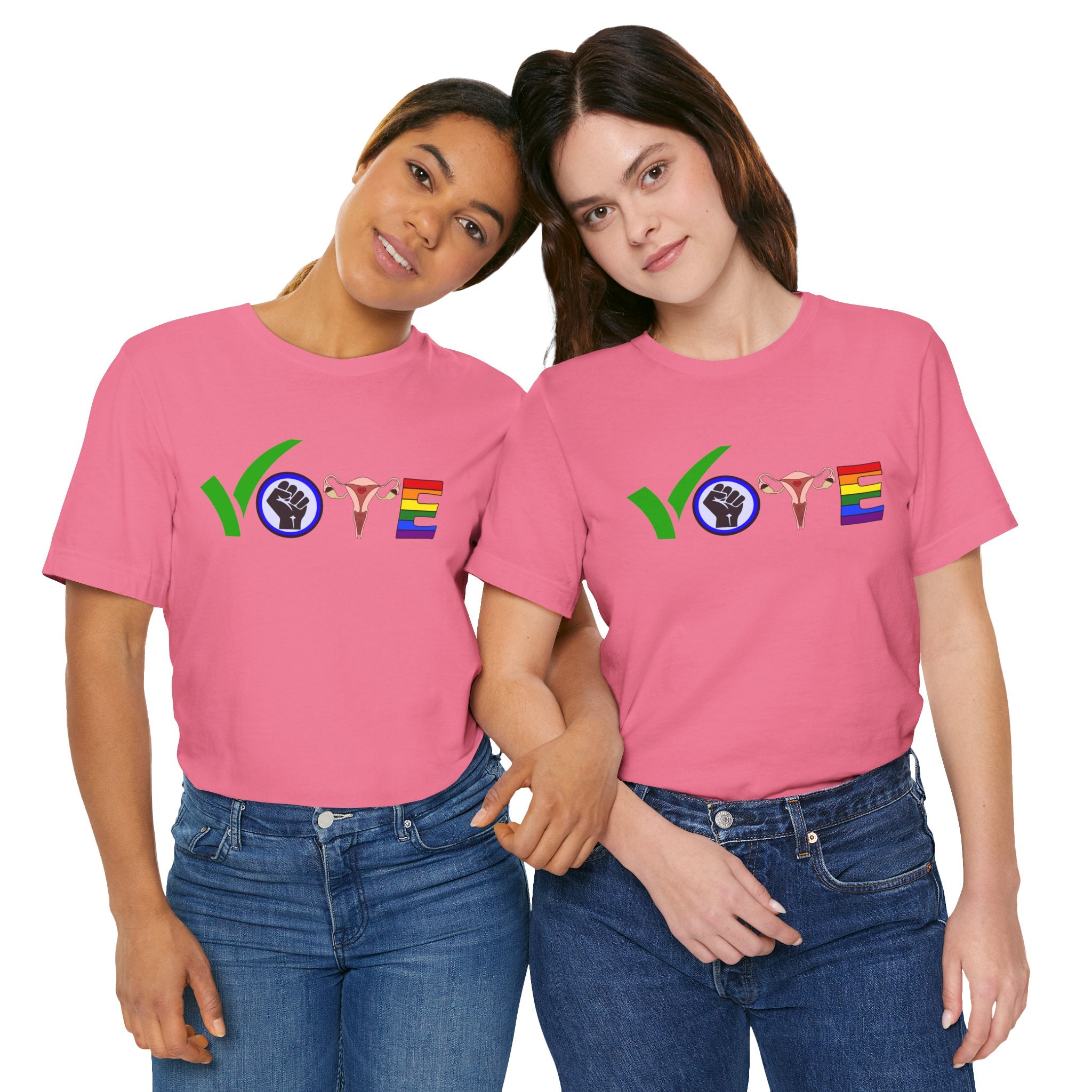 Vote T-Shirt | Stand Up, Speak Out: Vote For Change Tee | Support BLM, Reproductive Rights and LGBTQ Community