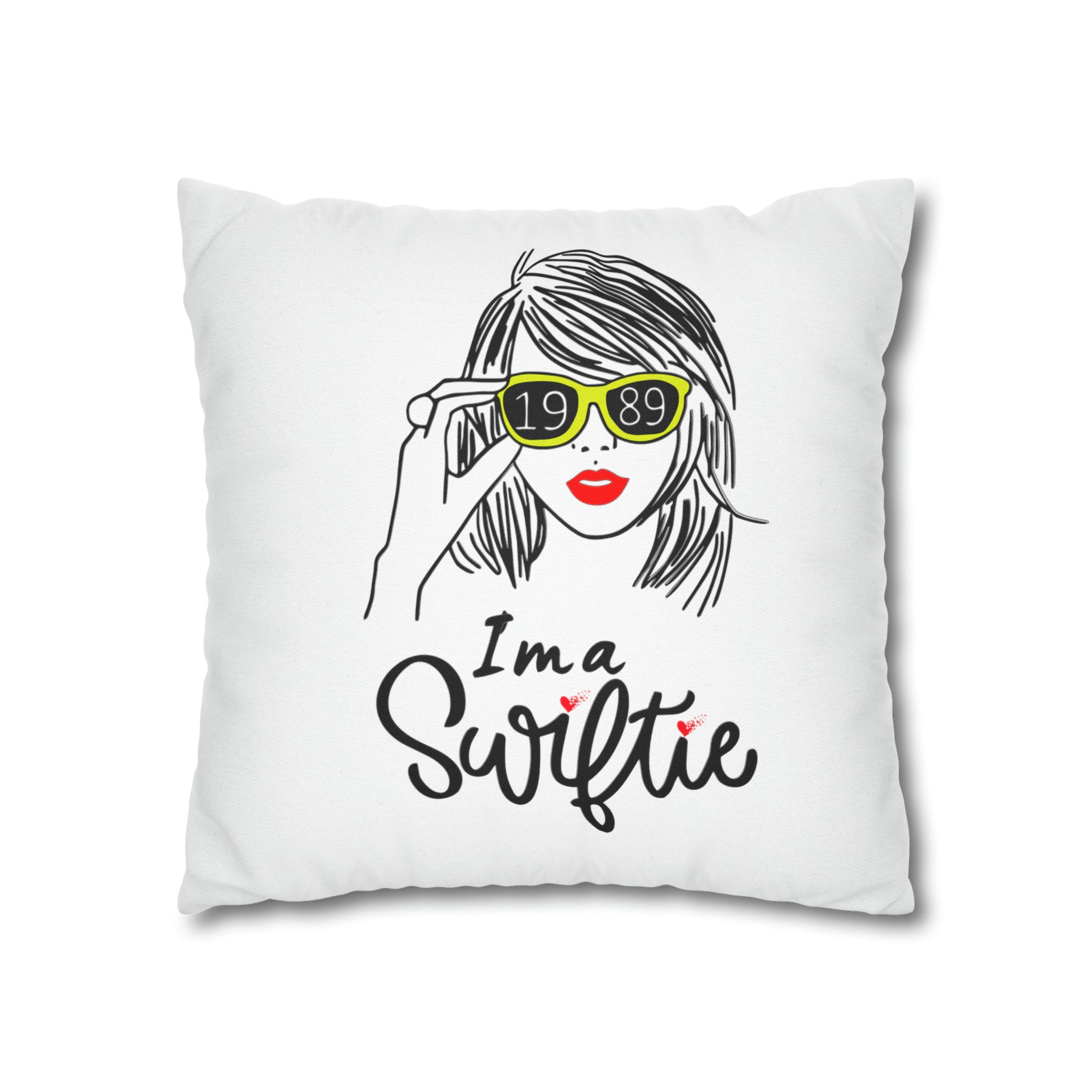 Taylor Swift "I am a Swiftie" Square Pillow Case | Taylor Swift Fan De | Taylor Swift Fan Decorative Pillow Case