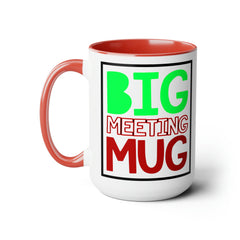 Power Up Your Day: The BIG meeting MUG | 15oz Coffee Mug - Gabe Atkins Designs