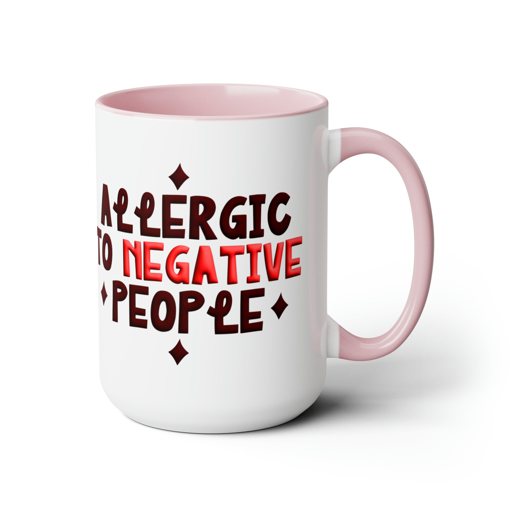 Embrace Positivity Daily: The "Allergic to Negative People" Ceramic Mu | Negative People" Ceramic Mug