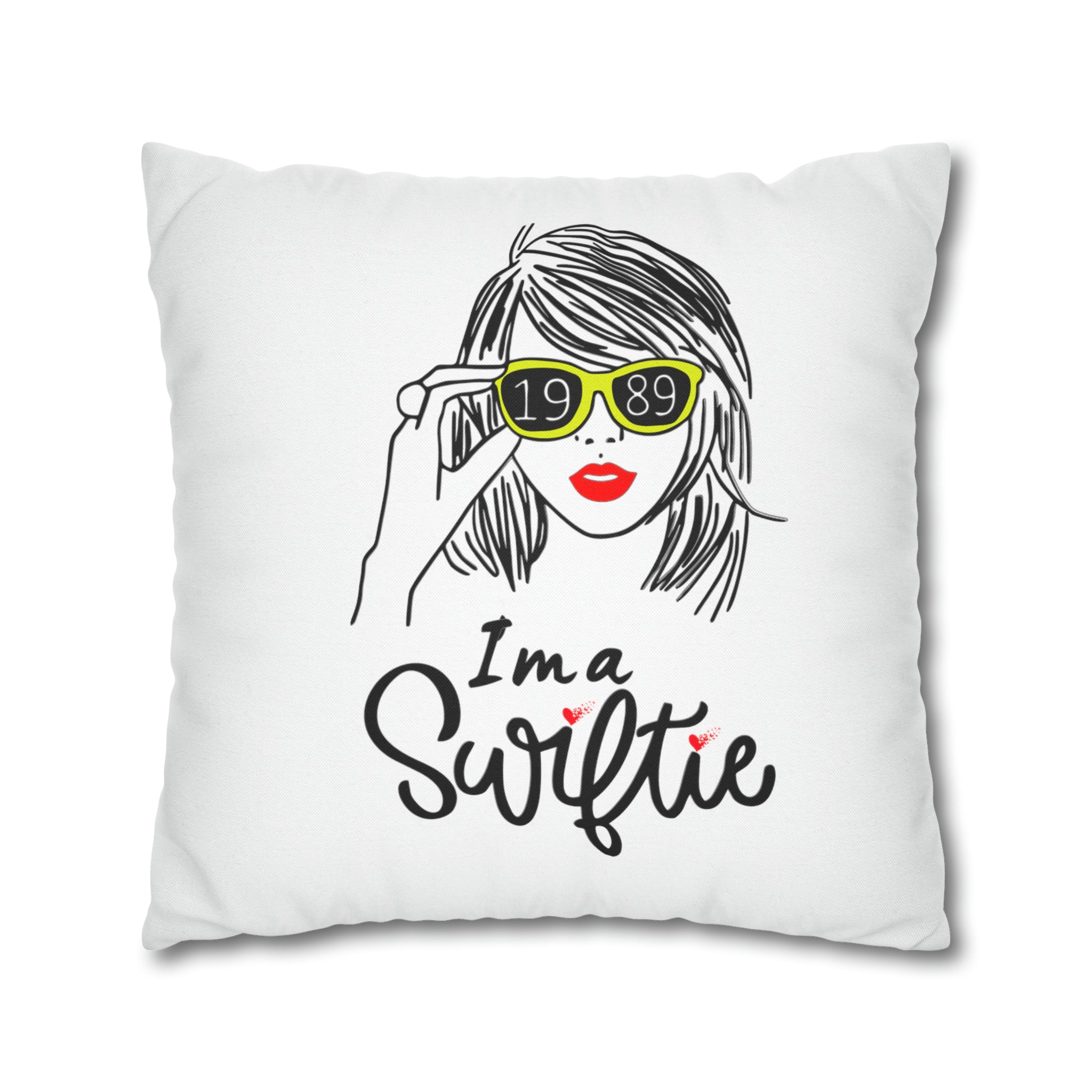 Taylor Swift "I am a Swiftie" Square Pillow Case | Taylor Swift Fan De | Taylor Swift Fan Decorative Pillow Case