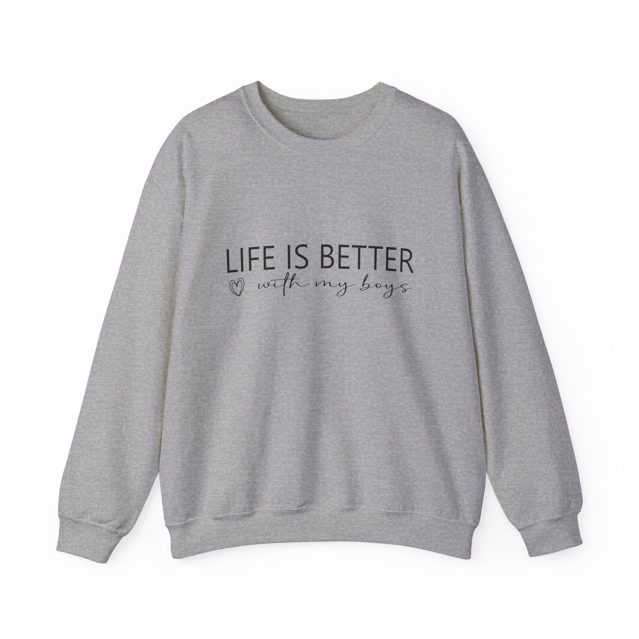 Life is Better With My Boys Sweatshirt | Mom of Boys Sweatshirt | Mom  | Boys Shirt, Mother'