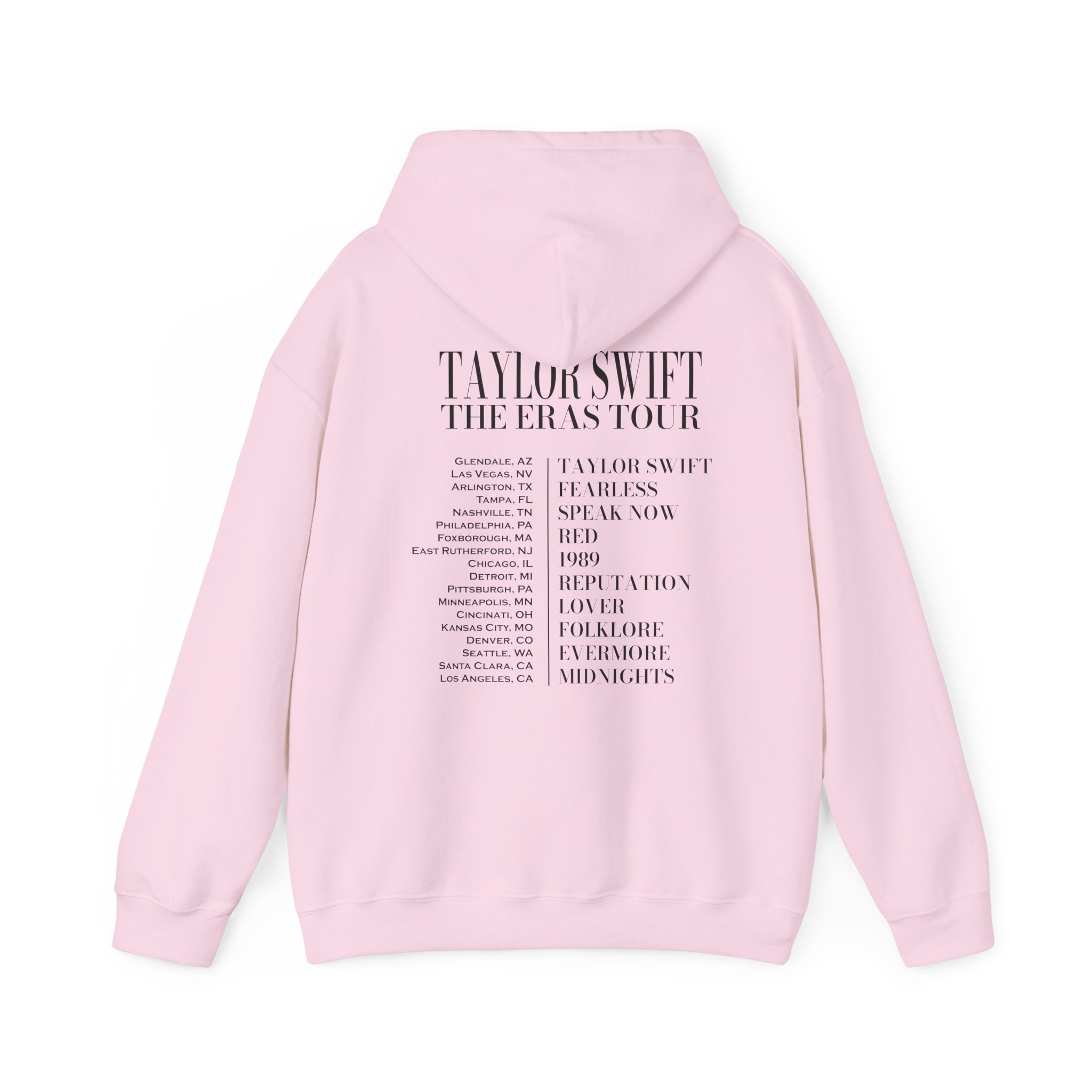 The Eras Tour Hoodie Two Sided Print, Taylor Swift Inspired Hoodie