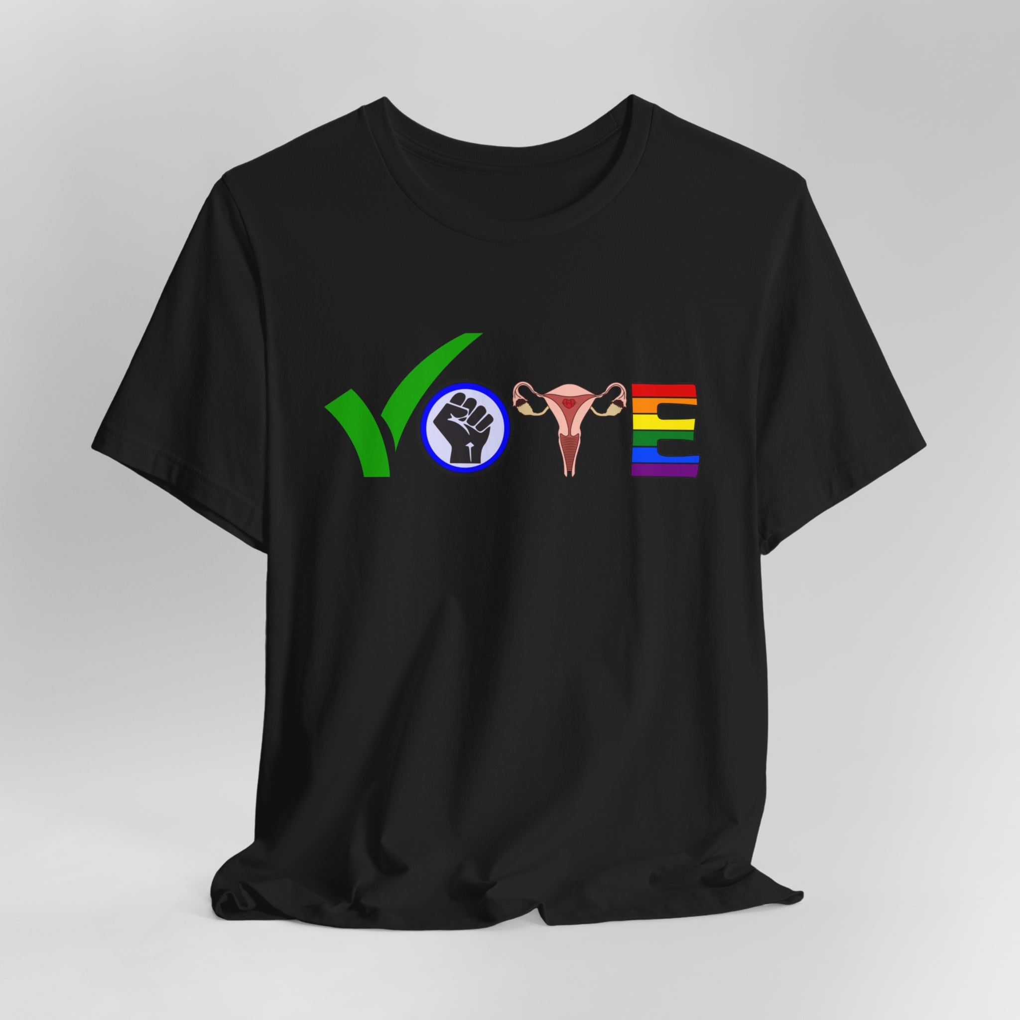 Vote T-Shirt | Stand Up, Speak Out: Vote For Change Tee | Support BLM, Reproductive Rights and LGBTQ Community