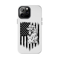 Patriotic iPhone Case: Eagle Through American Flag iPhone Case, Patrio | American Flag iPhone Case, Patriotic iPhone Tough Case