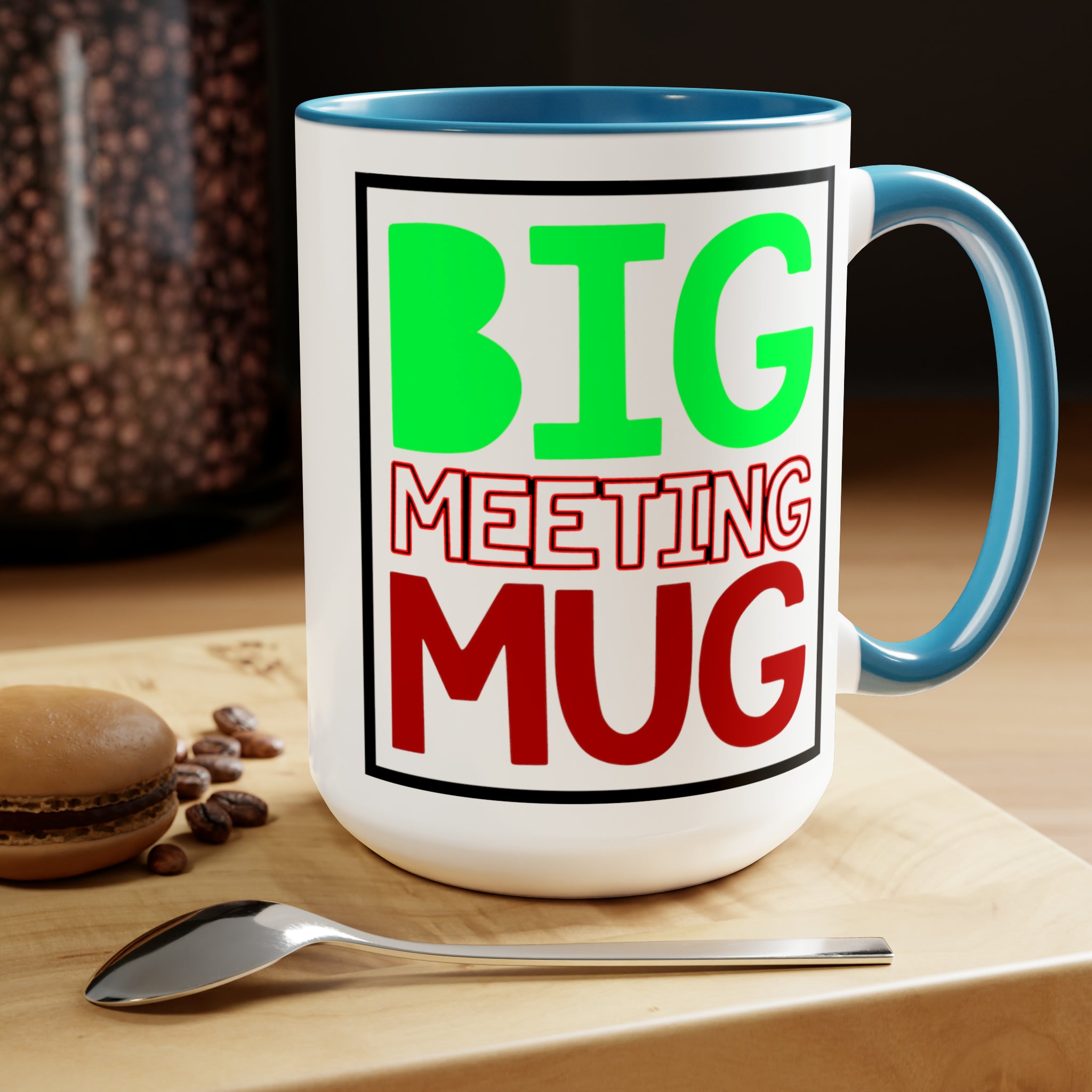 Power Up Your Day: The BIG meeting MUG | 15oz Coffee Mug - Gabe Atkins Designs