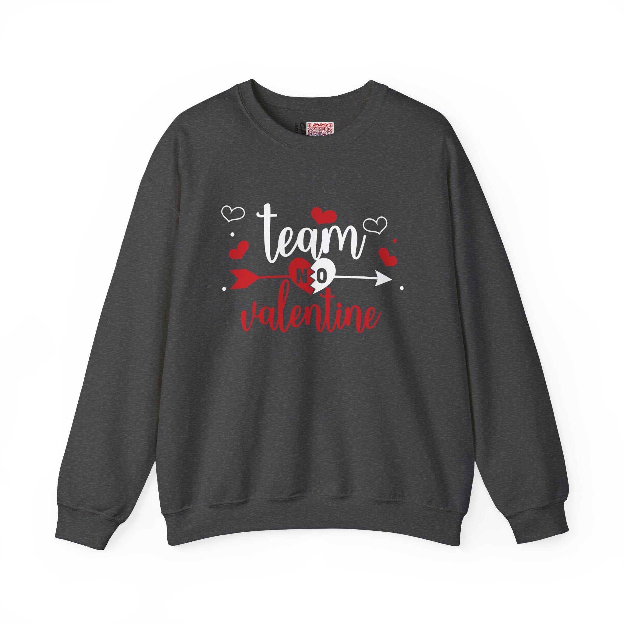 Team No Valentine Sweatshirt, Anti Valentine's Day Sweatshirt, Single  | Day Sweatshirt, Single Awareness Day Gift, Funny Valentine'