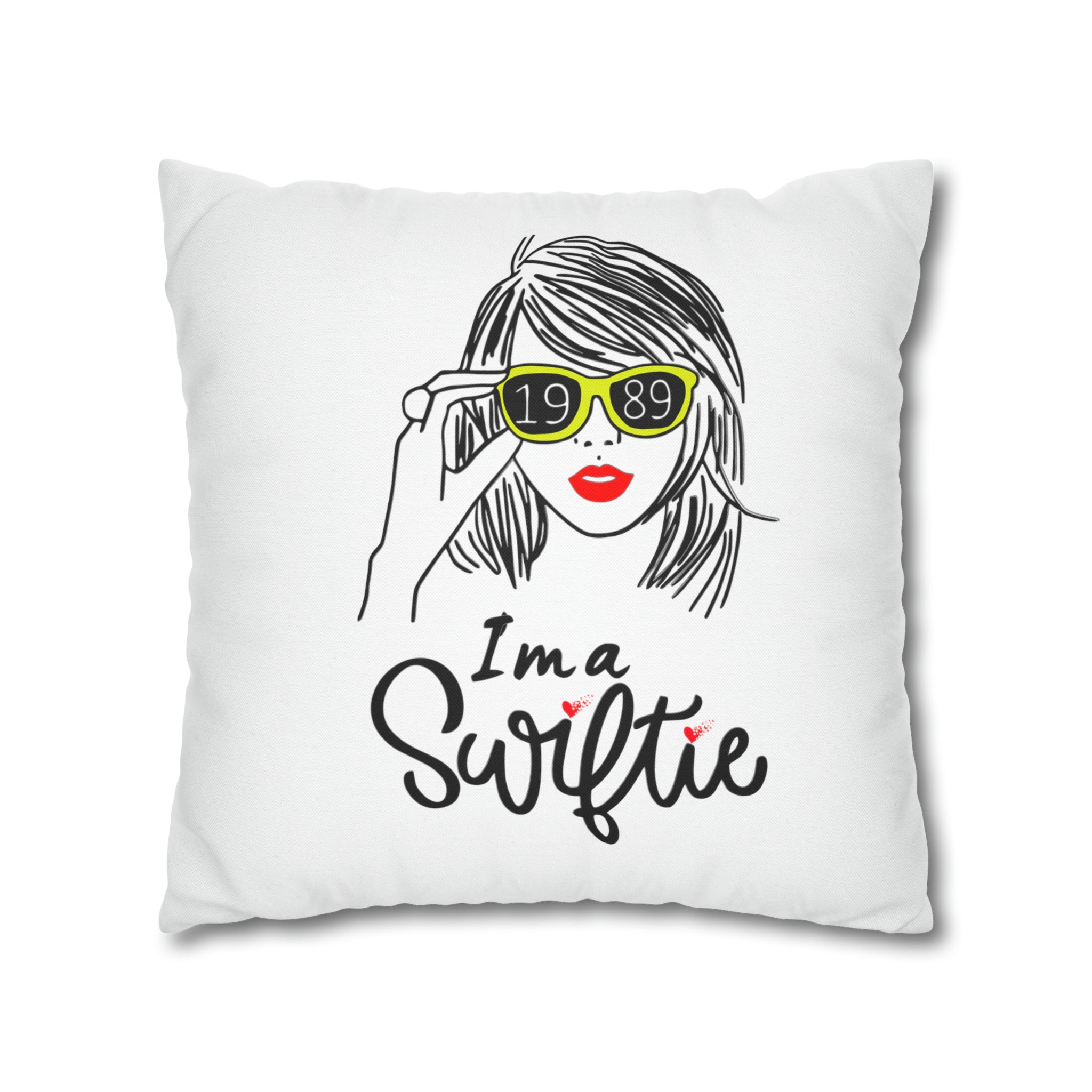 Taylor Swift "I am a Swiftie" Square Pillow Case | Taylor Swift Fan De | Taylor Swift Fan Decorative Pillow Case