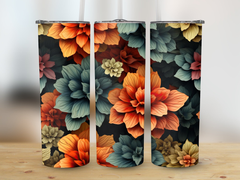 3d Heuchera Flower 20 oz Skinny Tumbler Sublimation Design, Seamless,  | 3d Heuchera Flower 20 oz Skinny Tumbler Sublimation Design, Seamless, Straight