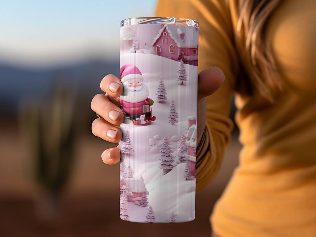 Christmas 3D Tumbler Designs, 3D Tumbler Sublimation Wrap