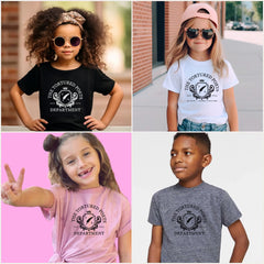 The Tortured Poets Department T-Shirt For Kids - Crested Design | TTPD Kids' Shirt | TTPD T-shirt | Children's TTPD Shirt