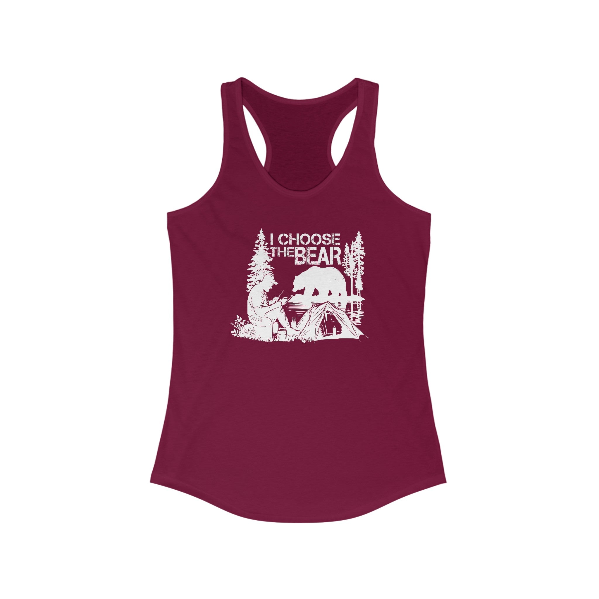 I Choose The Bear Tank: Make a Statement & Support The Feminist Cause - Cardinal Red