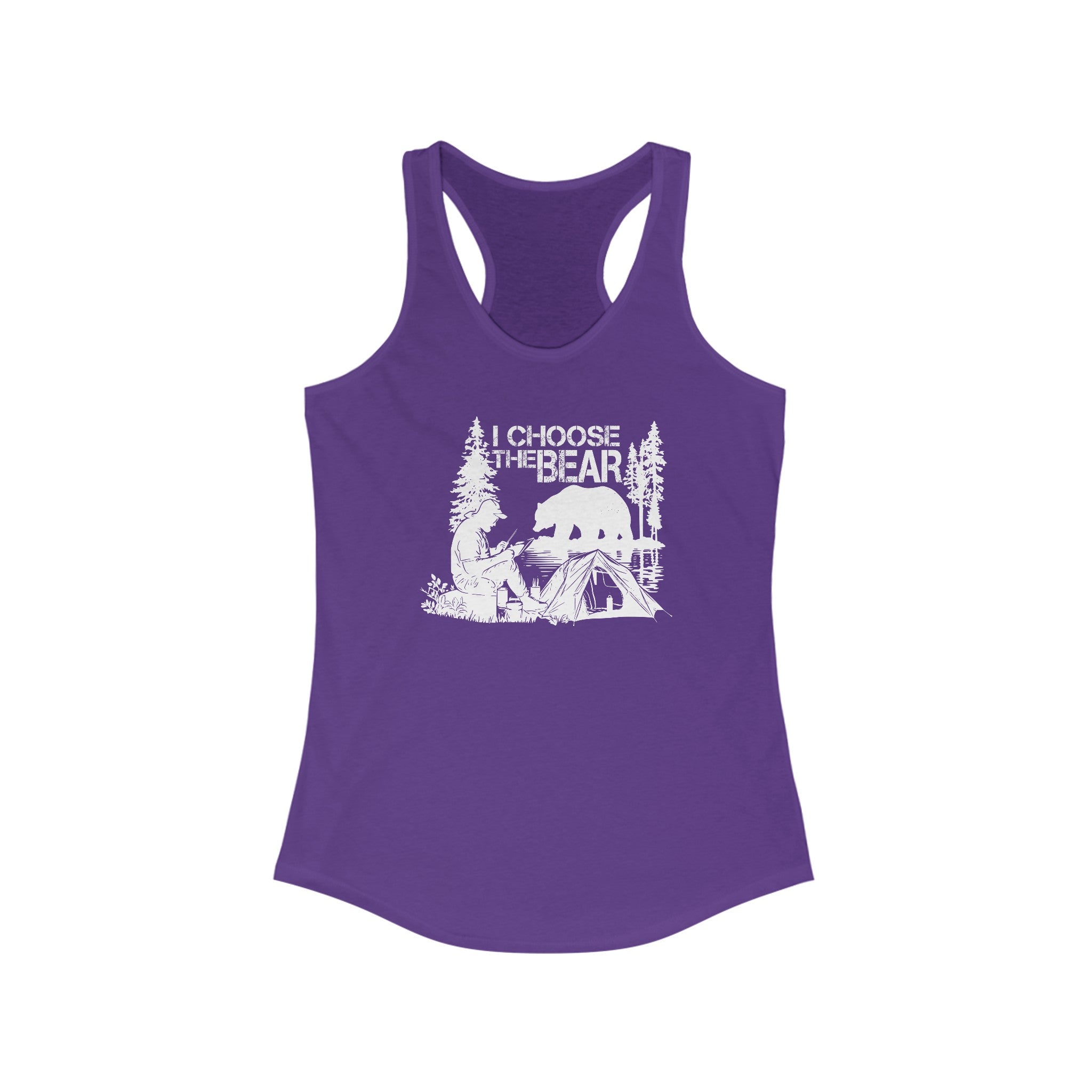 I Choose The Bear Tank: Make a Statement & Support The Feminist Cause Purple Rush